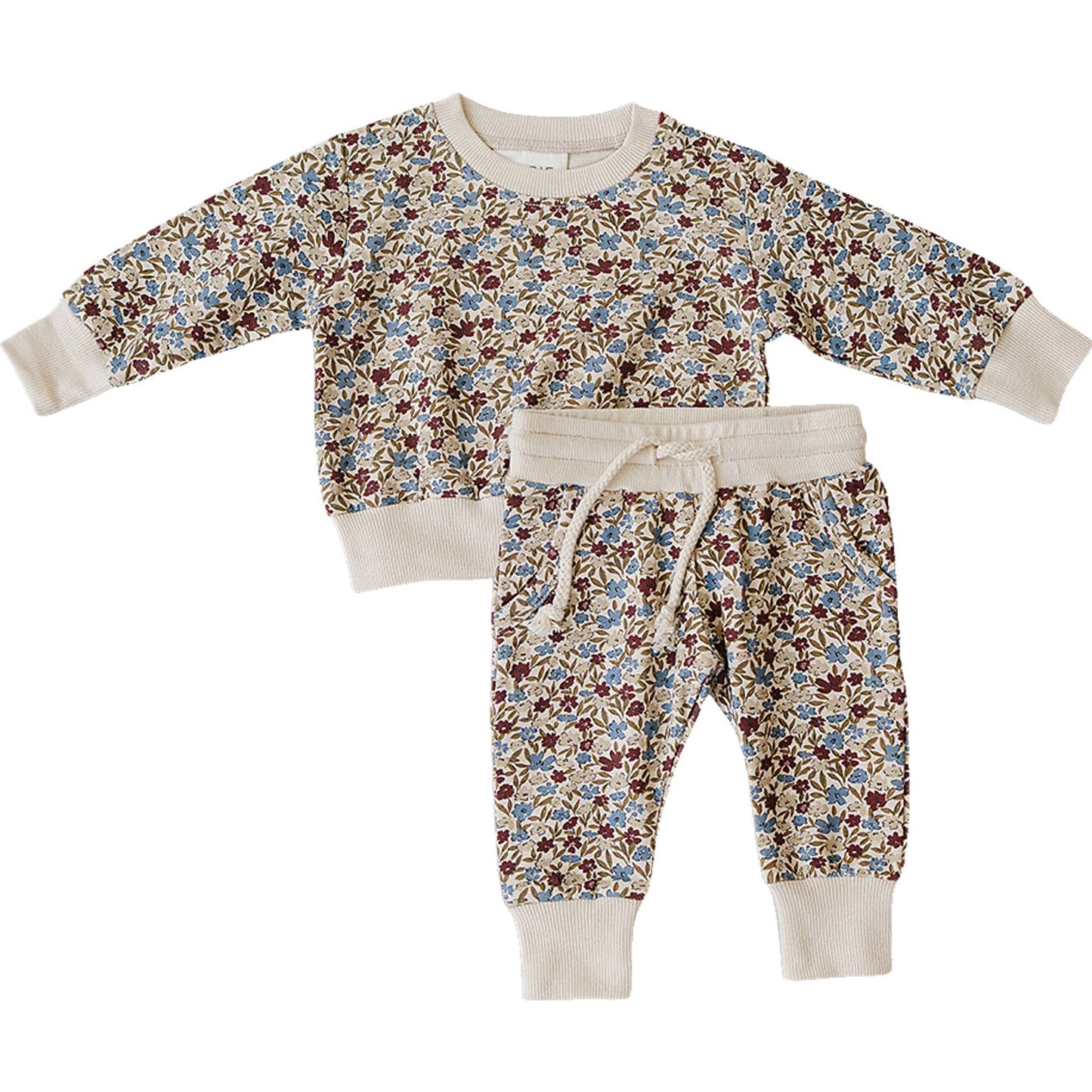 desert floral french terry set