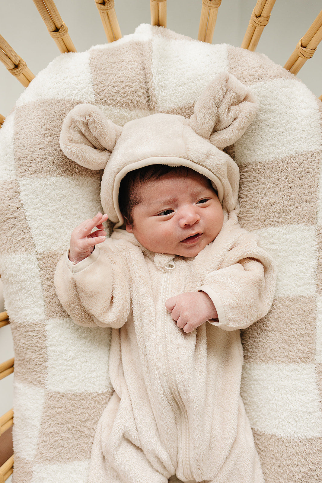 fleece bear hooded zipper