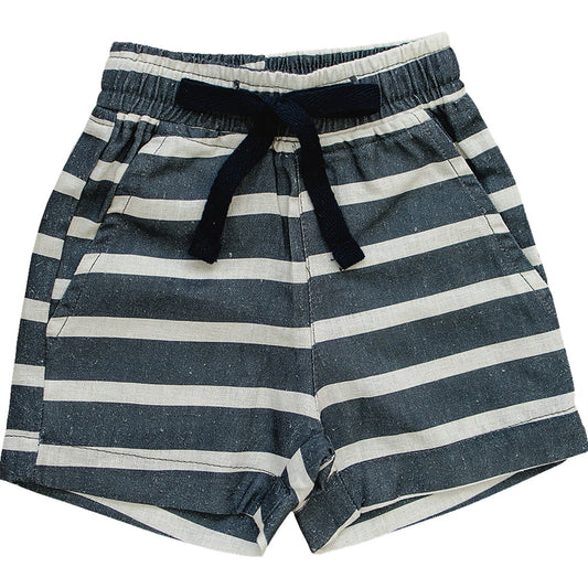 linen cotton shorts // stripe (sizing up to 11/12y)