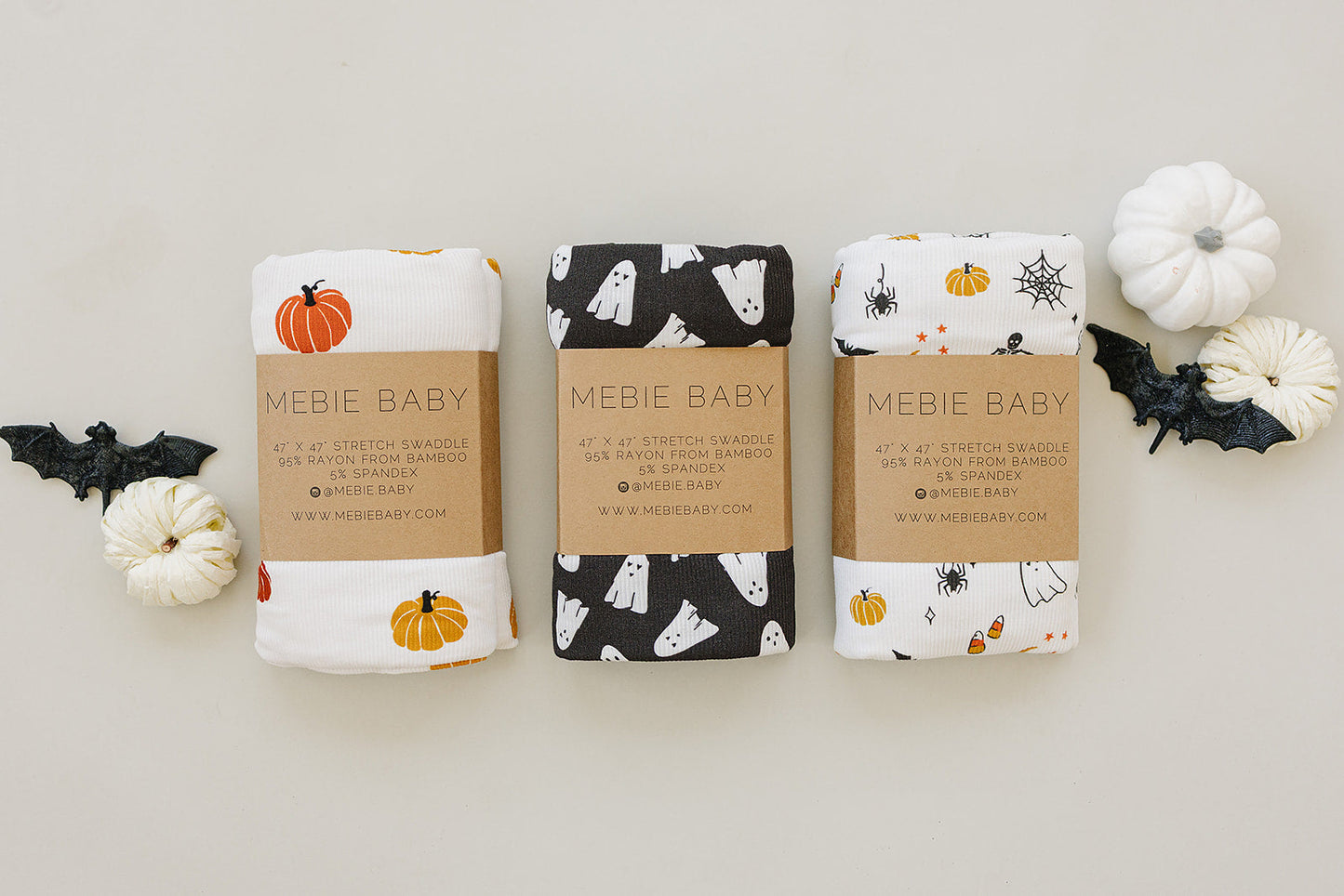 bamboo stretch swaddle // halloween