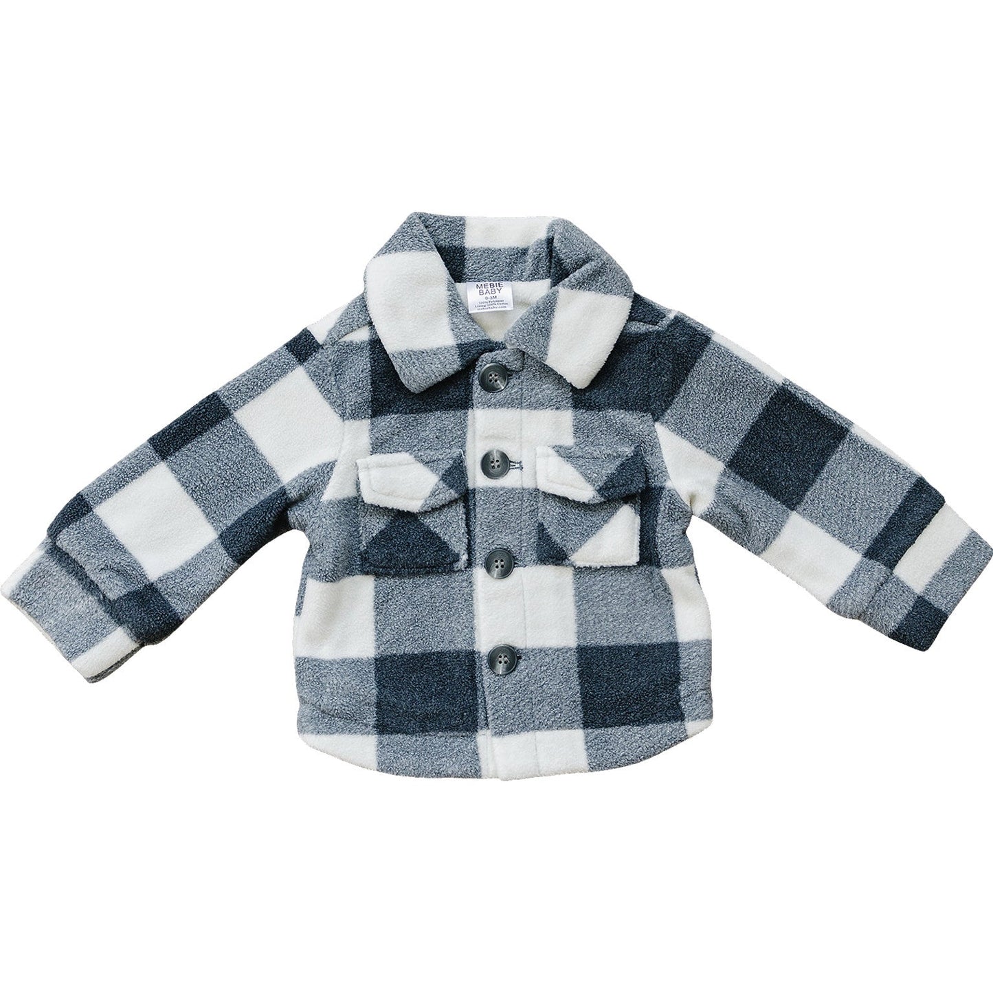 checkered sherpa shacket