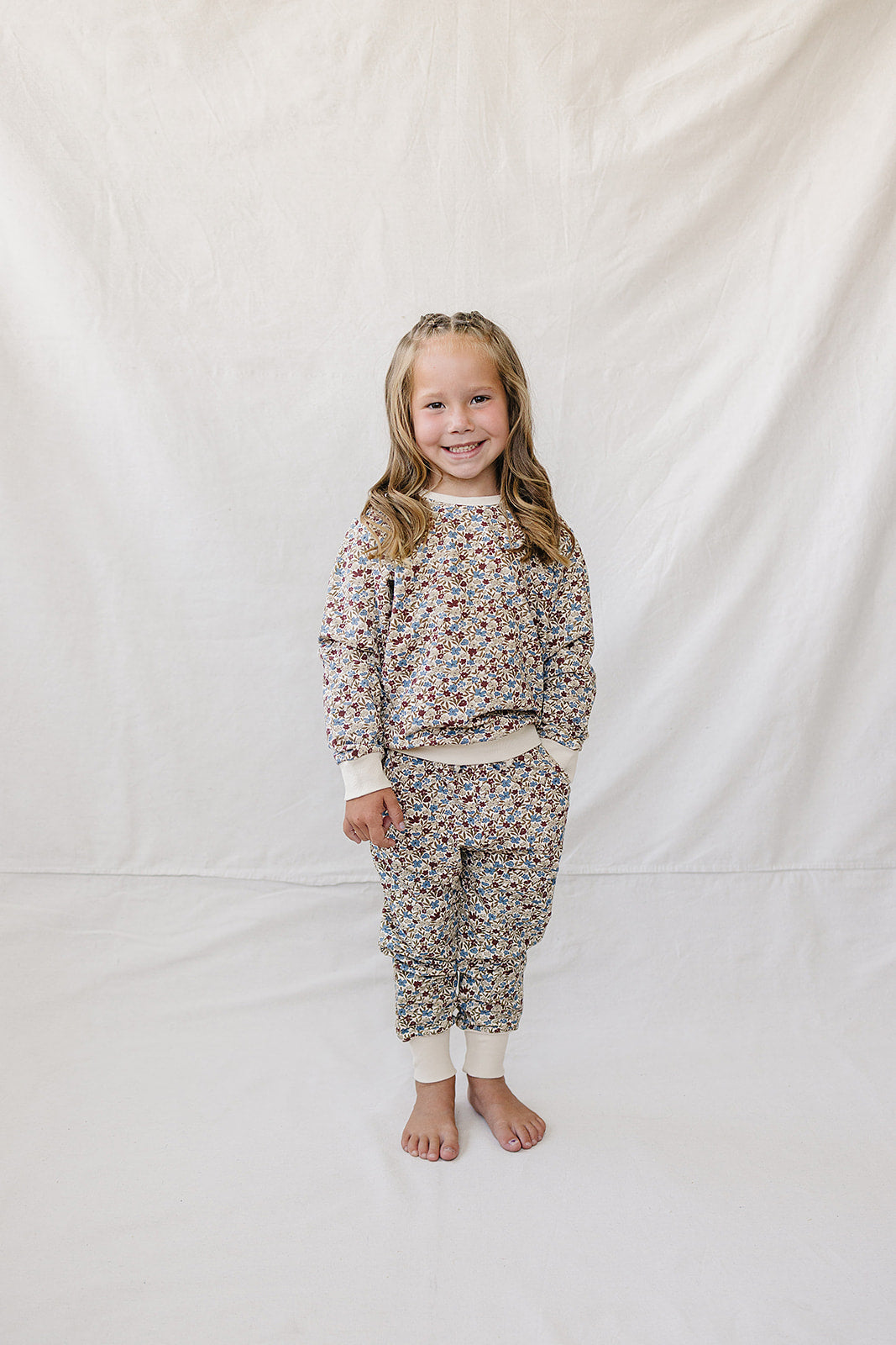 desert floral french terry set
