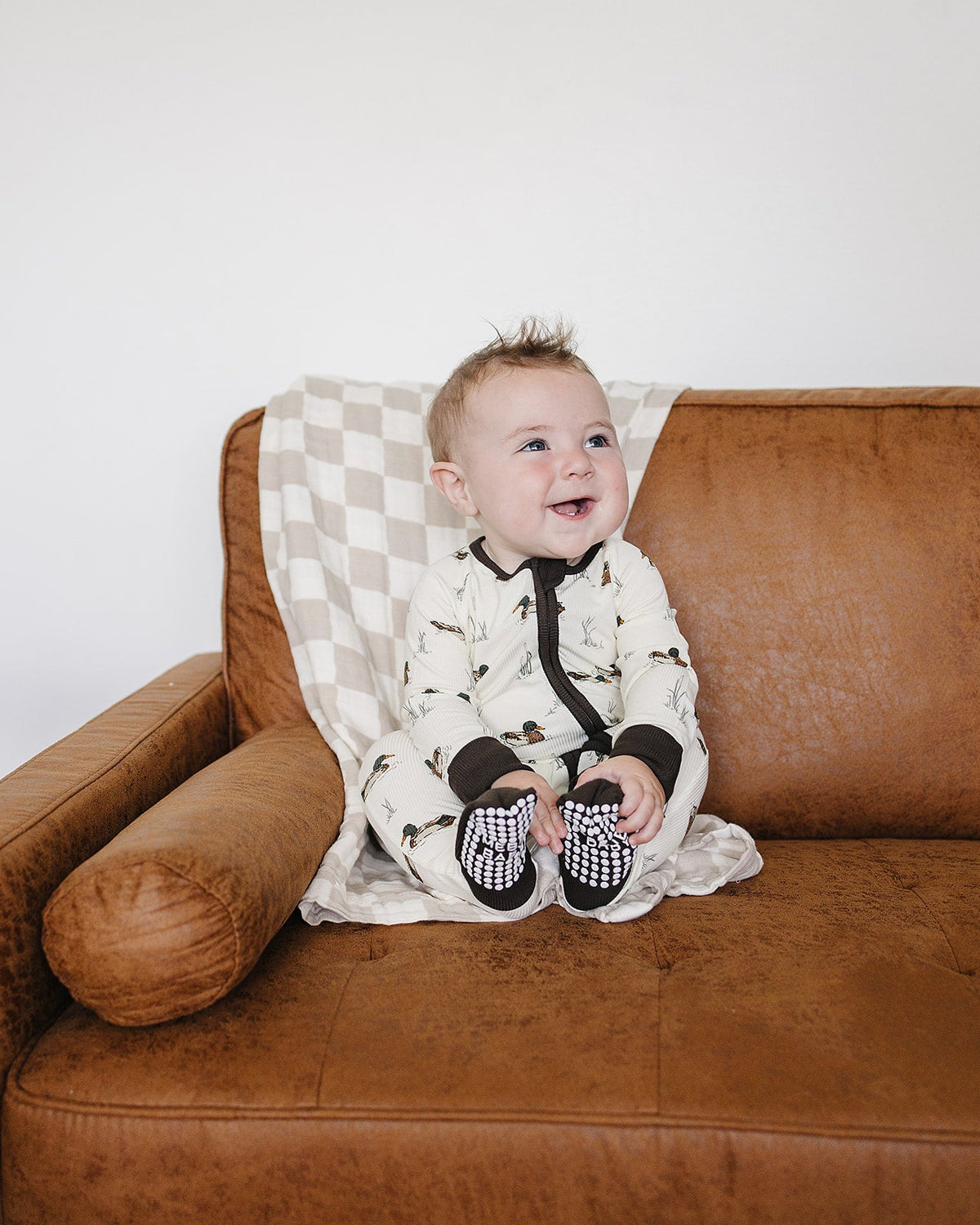 ducks ribbed bamboo pajamas // ZIPPY