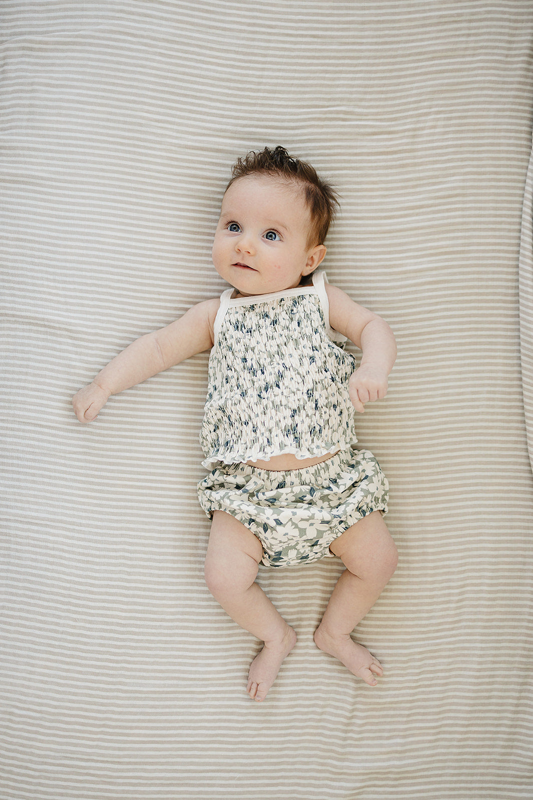 ruched floral bloomer set