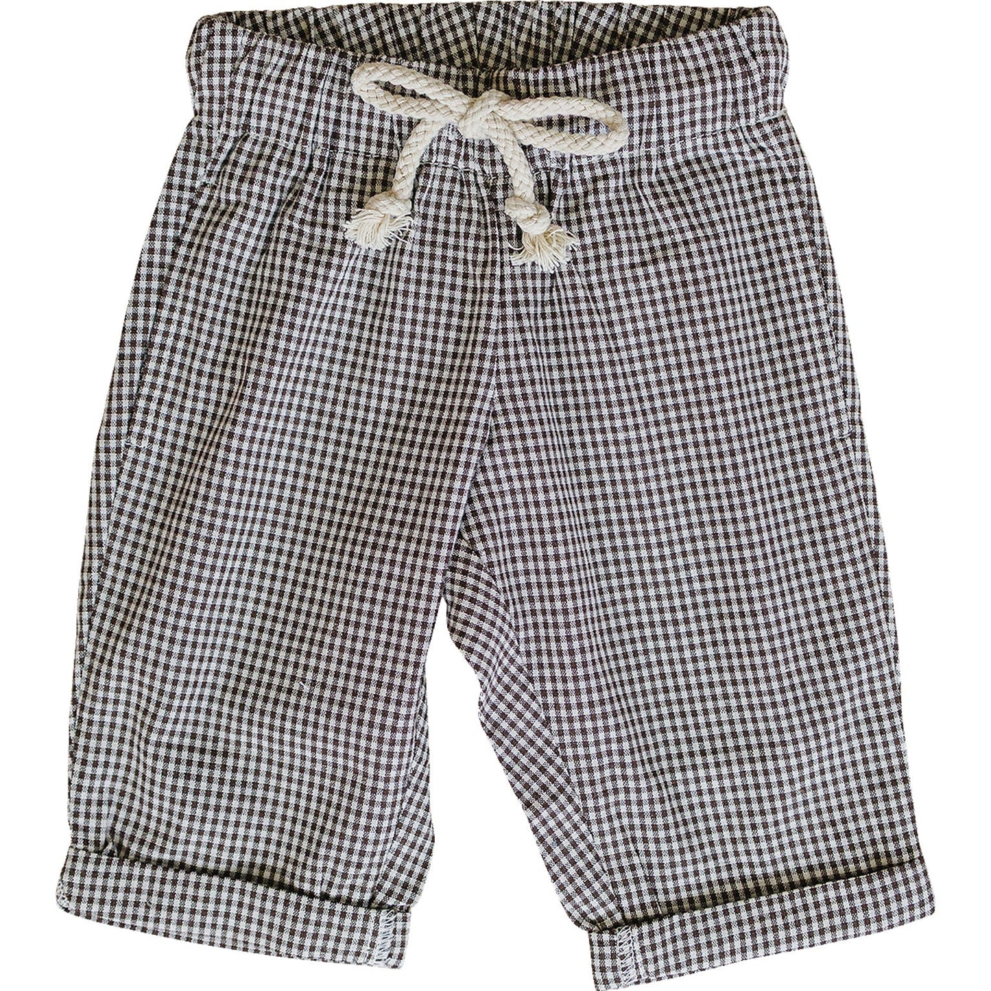 brown plaid pants