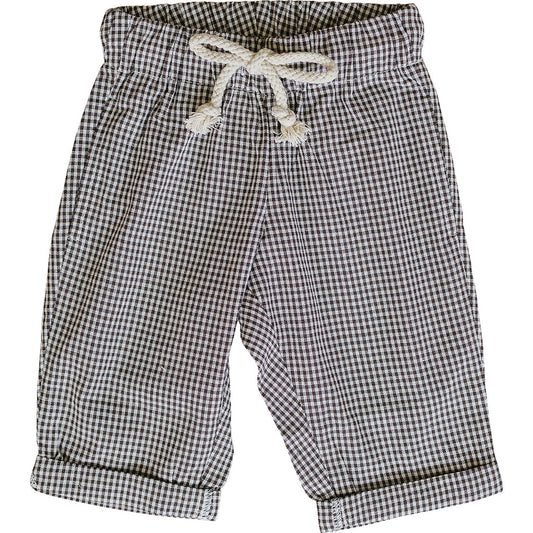 brown plaid pants