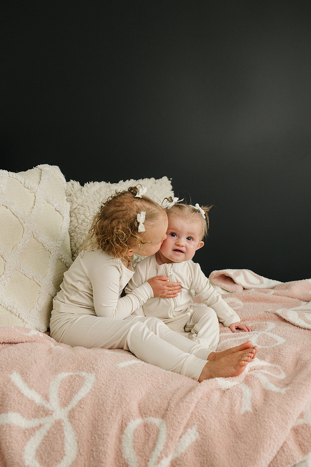 pink bow plush blanket // 3 sizes!