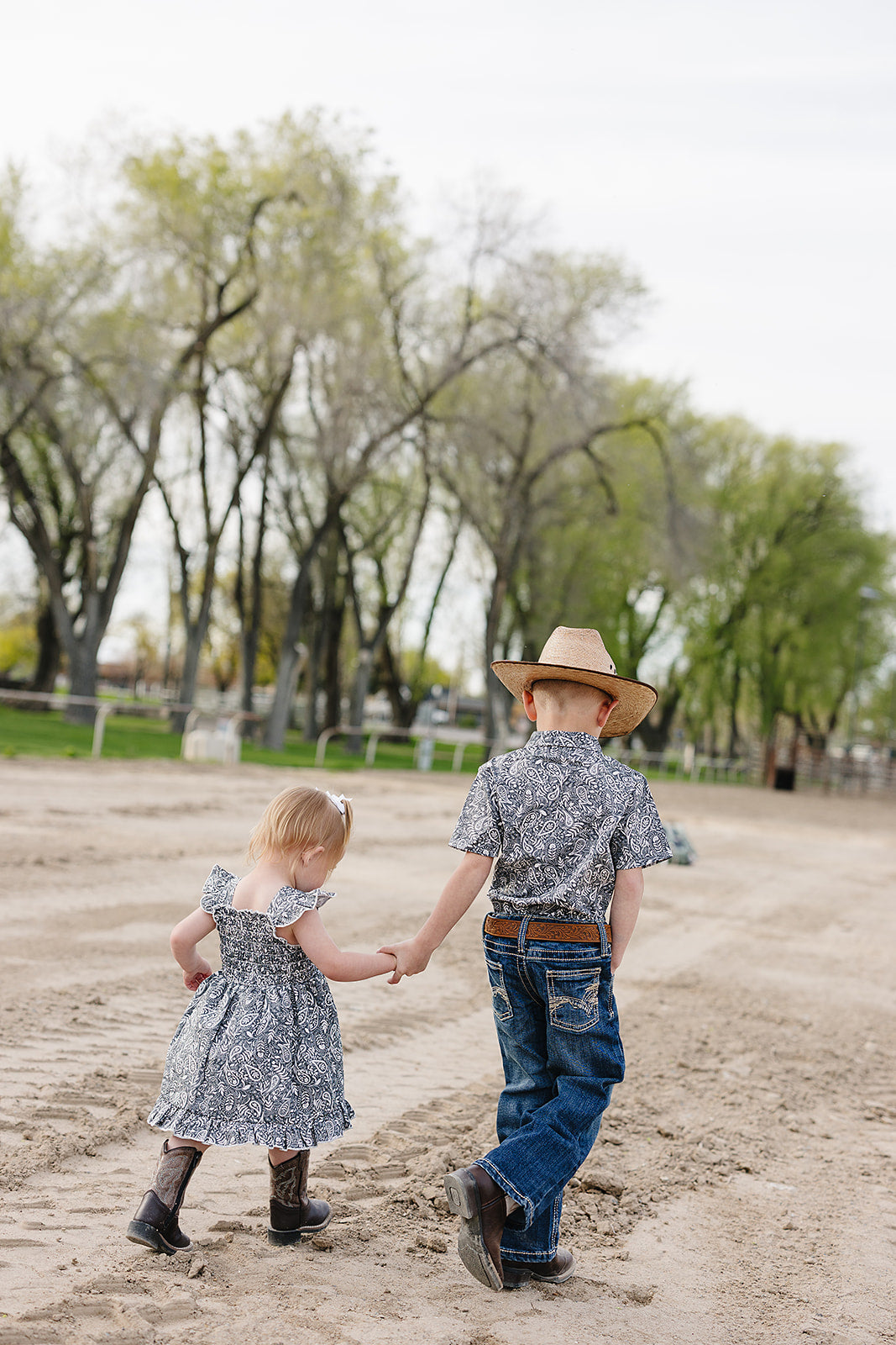 paisley smocked dress