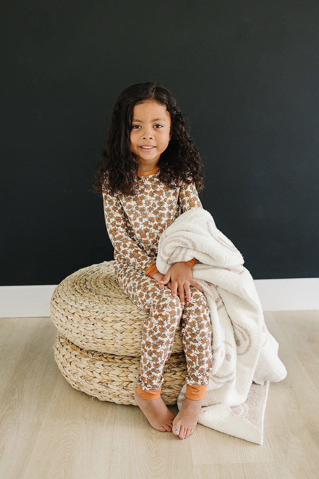 cream magnolia bamboo pajamas // LONG-SLEEVE TWO-PIECE SET