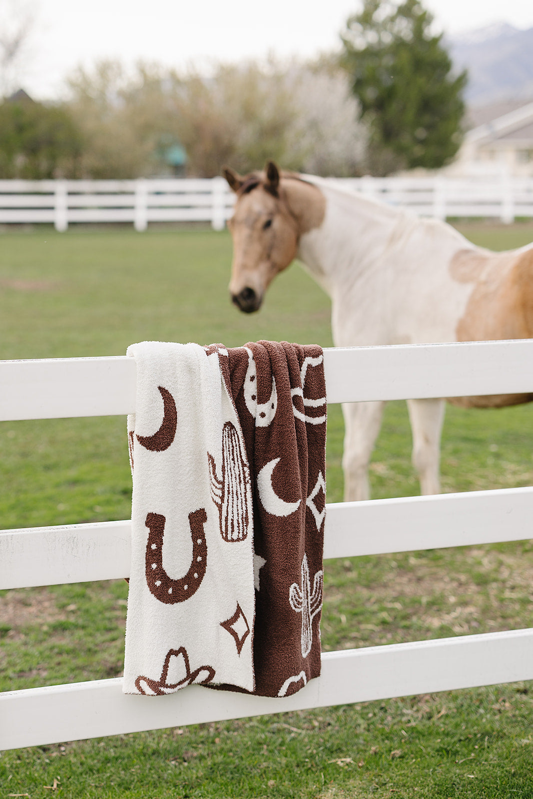 plush blanket // western