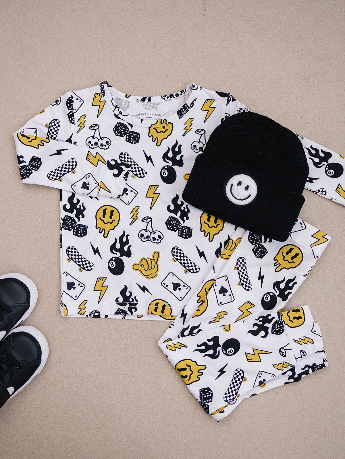 lucky vibes bamboo pajamas // LONG-SLEEVE TWO-PIECE SET