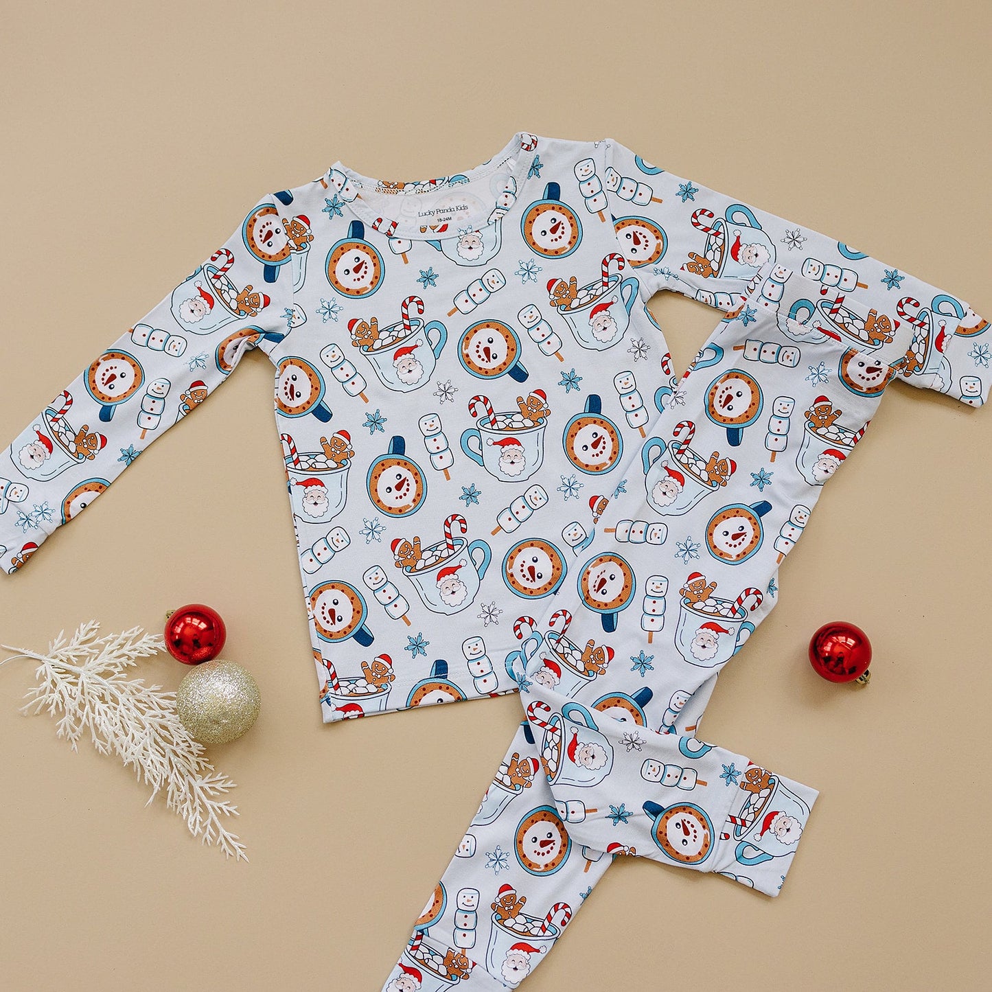 hot cocoa bamboo pajamas // LONG-SLEEVE TWO-PIECE SET