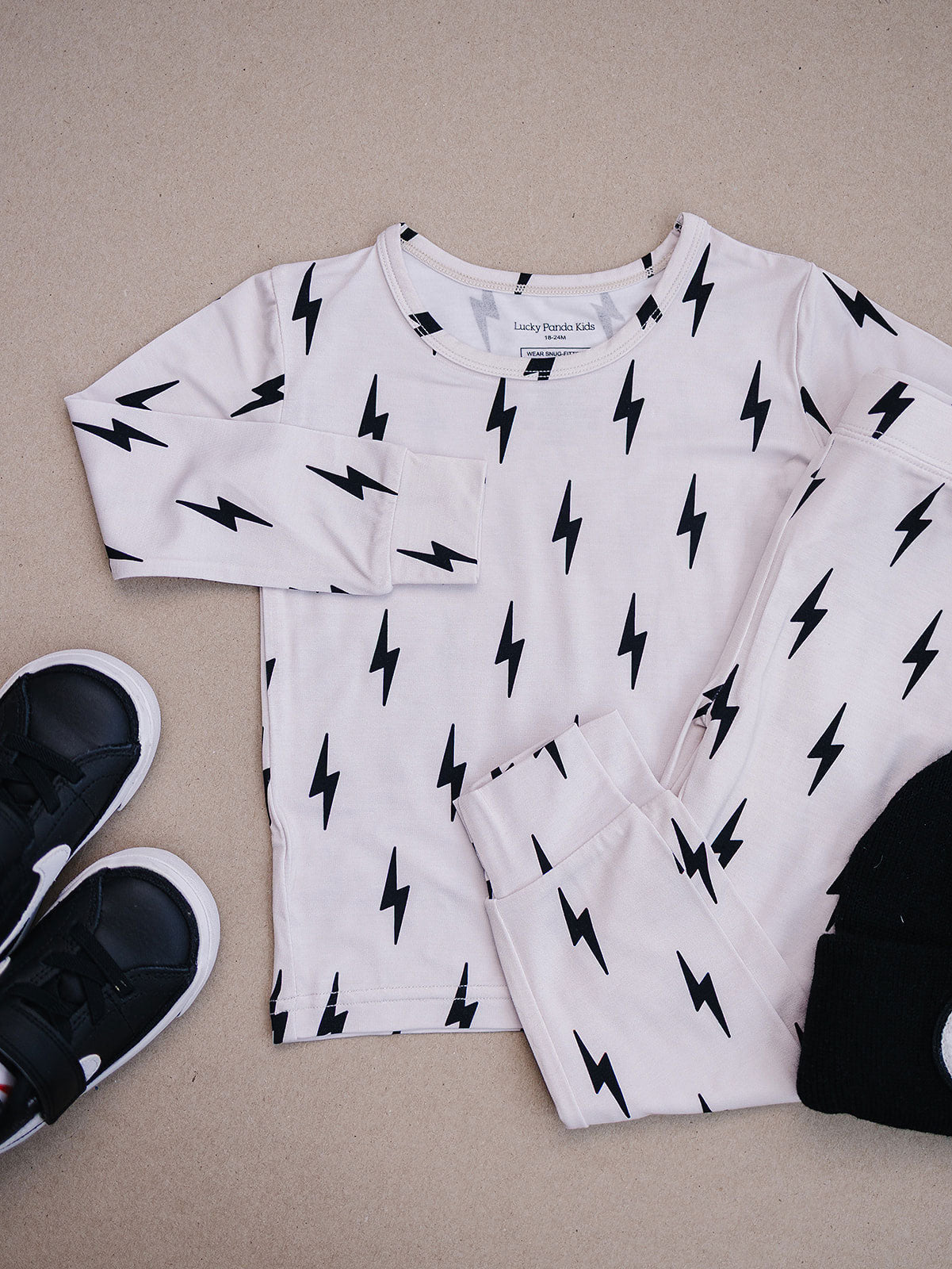 little bolt bamboo pajamas // LONG-SLEEVE TWO-PIECE SET