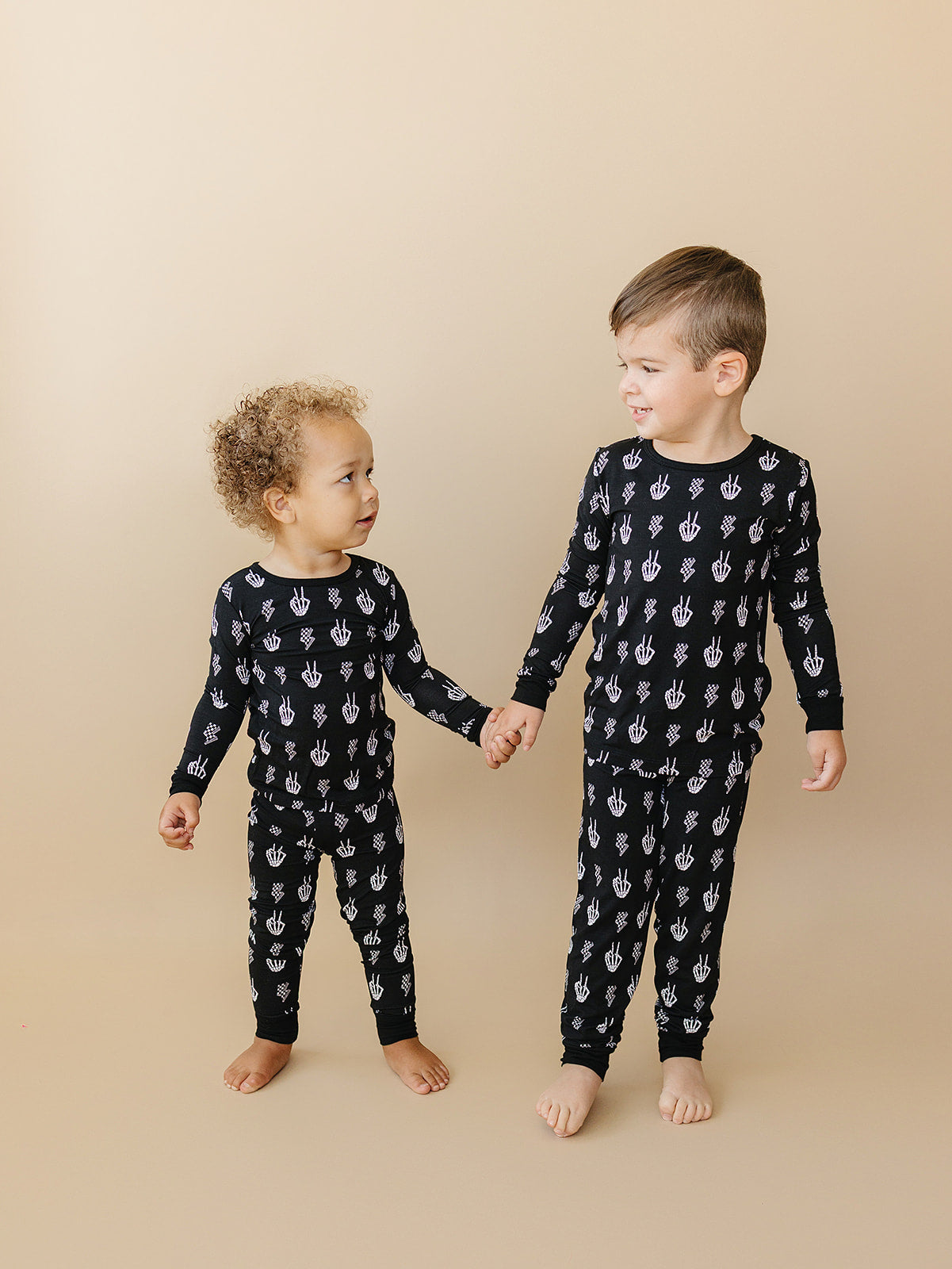 skelly vibes bamboo pajamas // LONG-SLEEVE TWO-PIECE SET