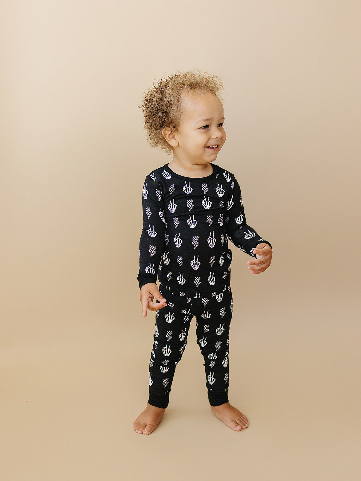 skelly vibes bamboo pajamas // LONG-SLEEVE TWO-PIECE SET