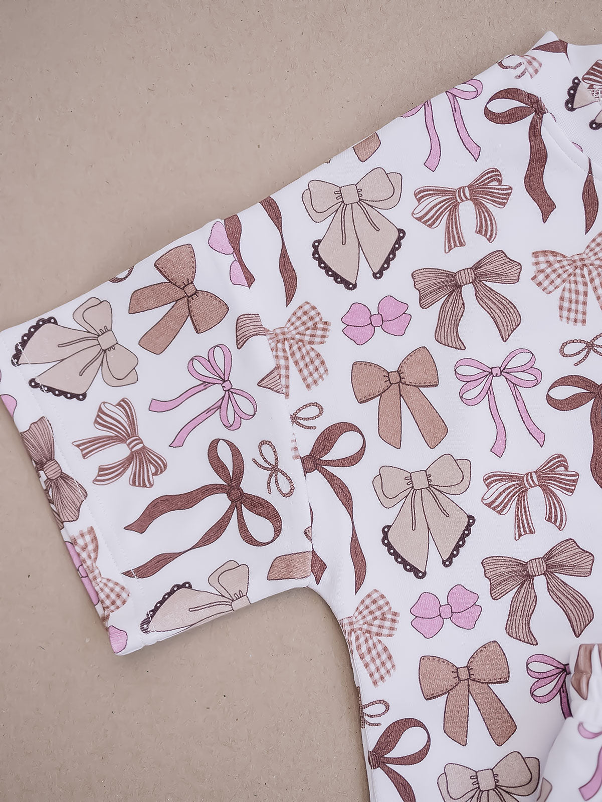 shorts set // mocha bows