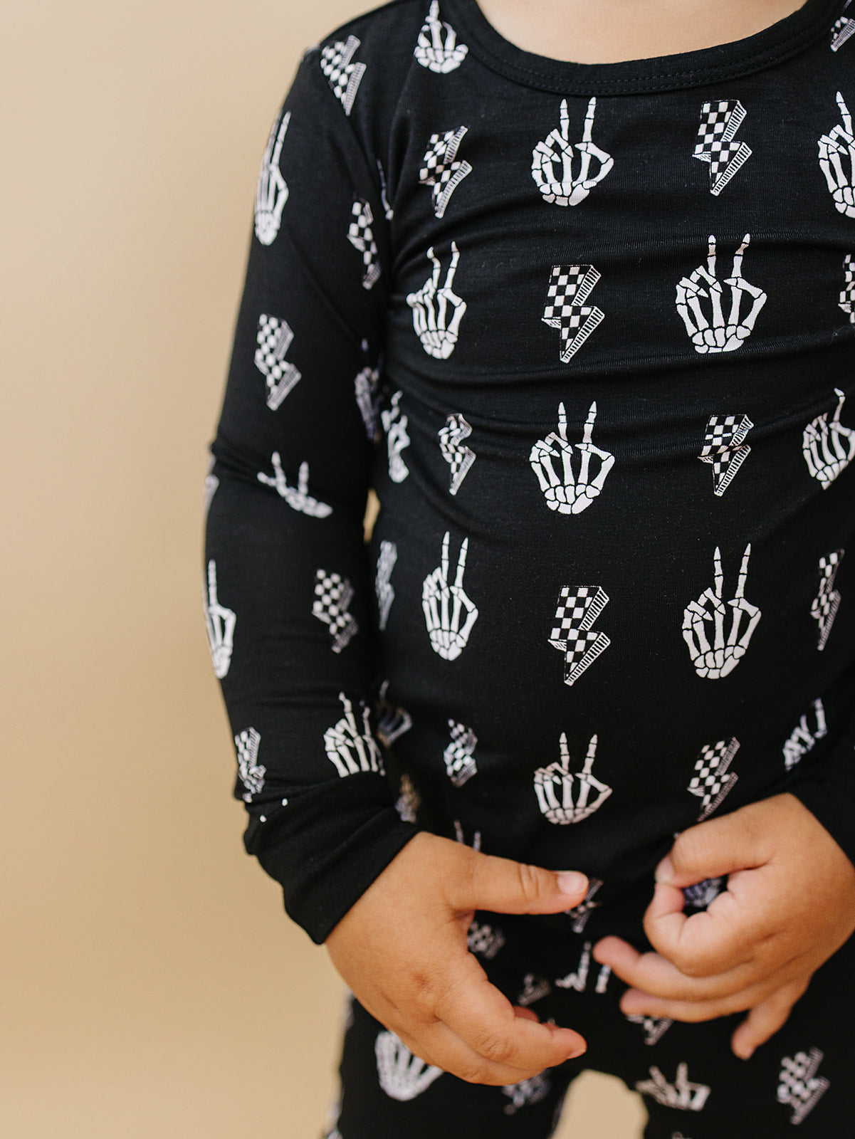 skelly vibes bamboo pajamas // LONG-SLEEVE TWO-PIECE SET