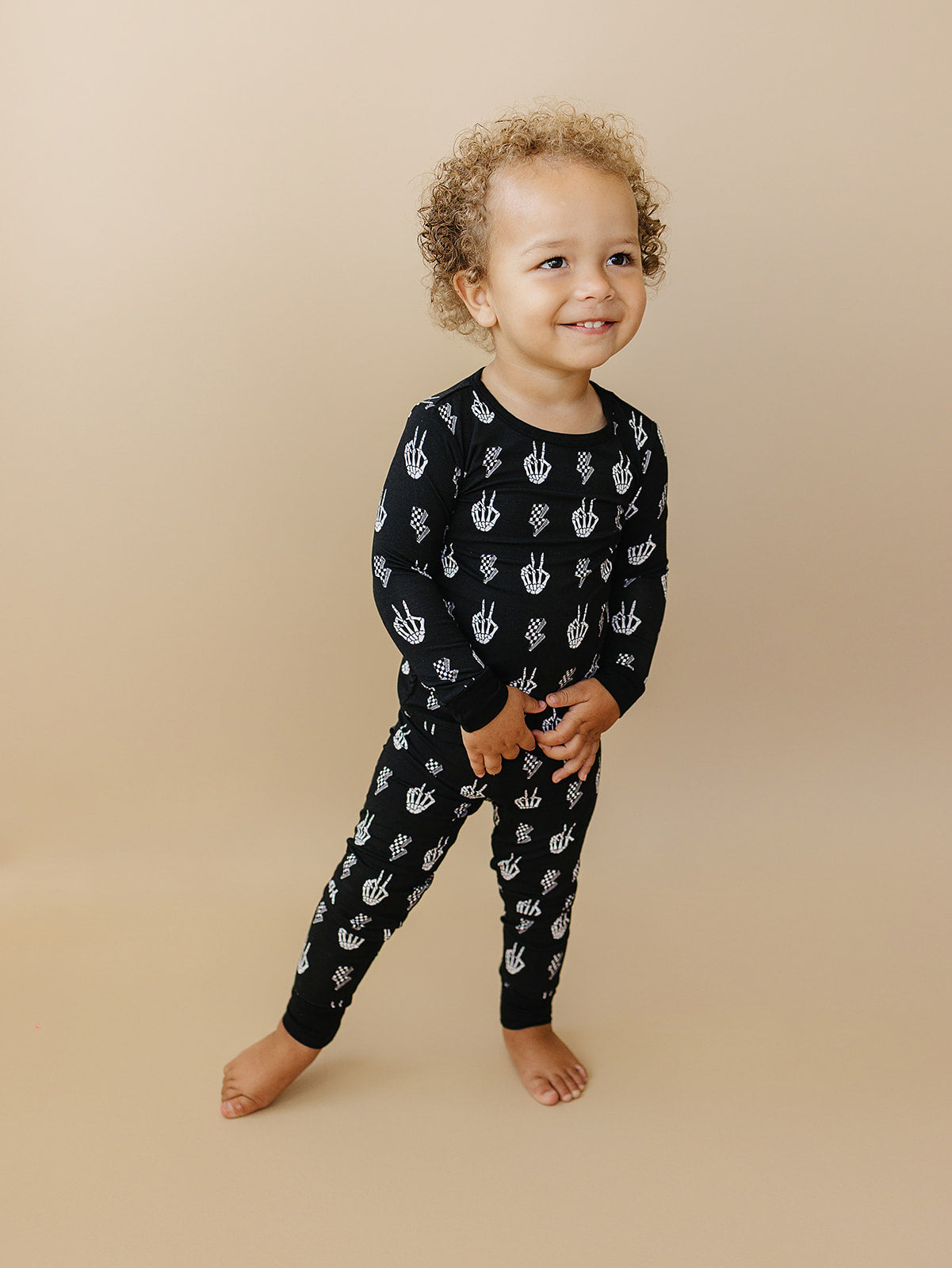 skelly vibes bamboo pajamas // LONG-SLEEVE TWO-PIECE SET