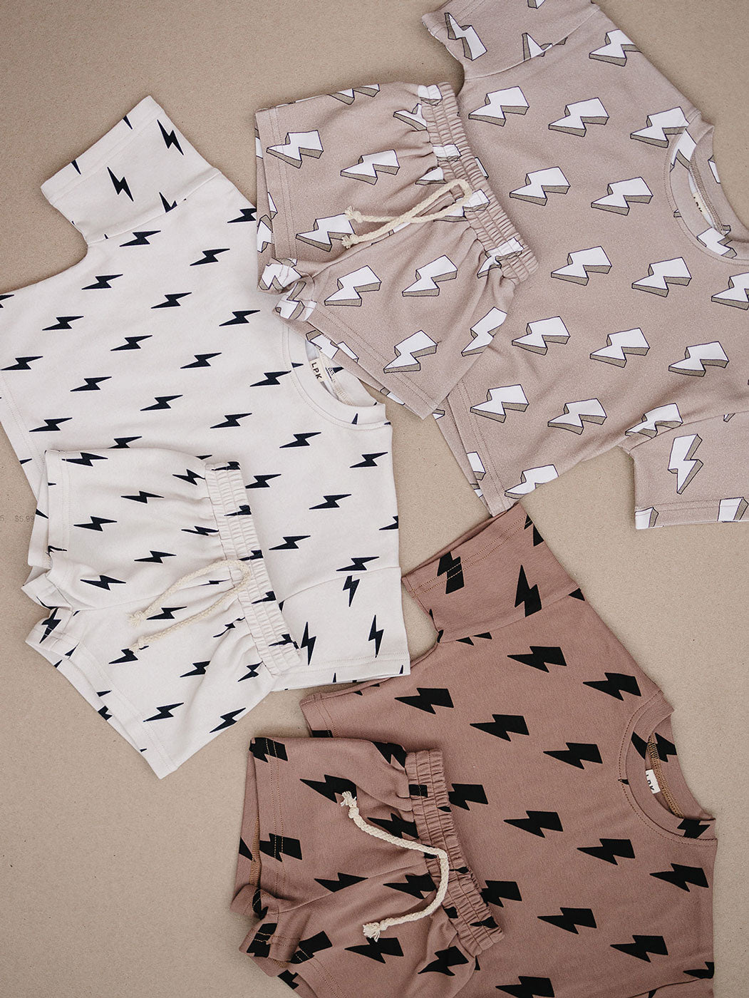 shorts set // mocha bolts