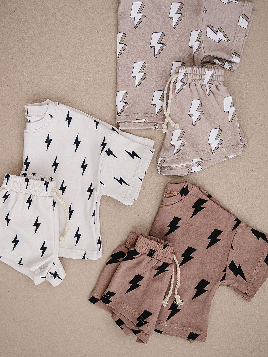 shorts set // mocha bolts