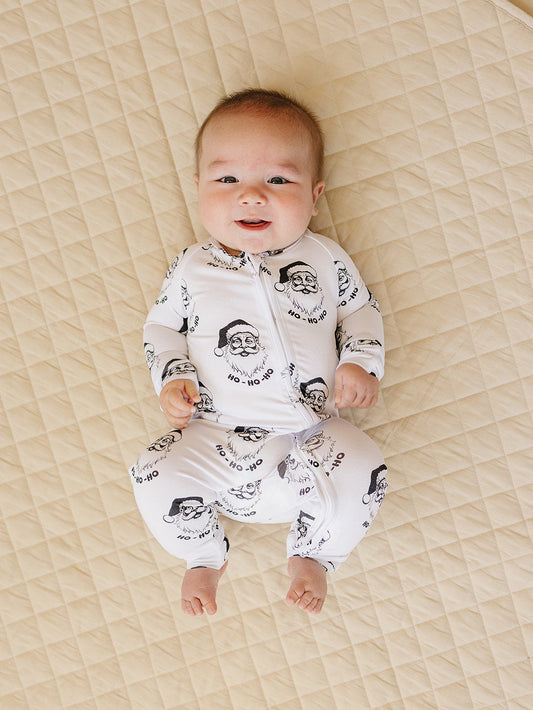 cool santa bamboo pajamas // ZIPPY