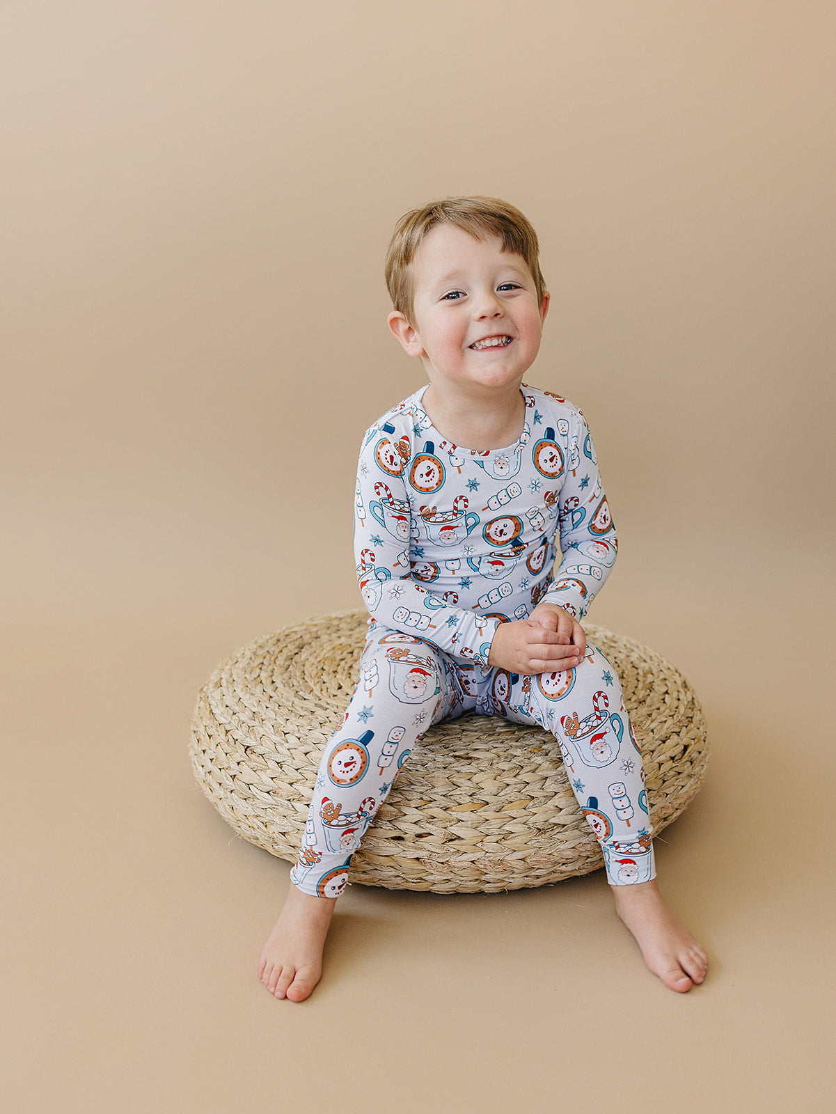 hot cocoa bamboo pajamas // LONG-SLEEVE TWO-PIECE SET