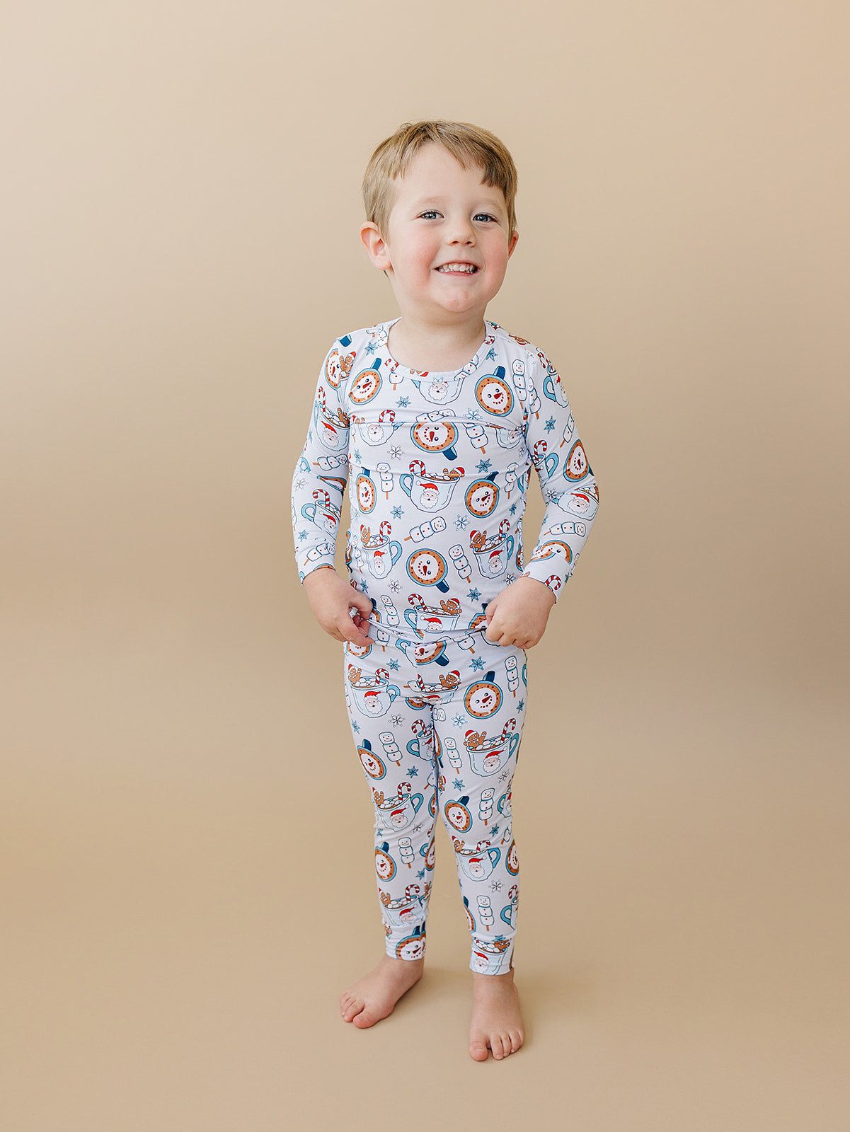 hot cocoa bamboo pajamas // LONG-SLEEVE TWO-PIECE SET
