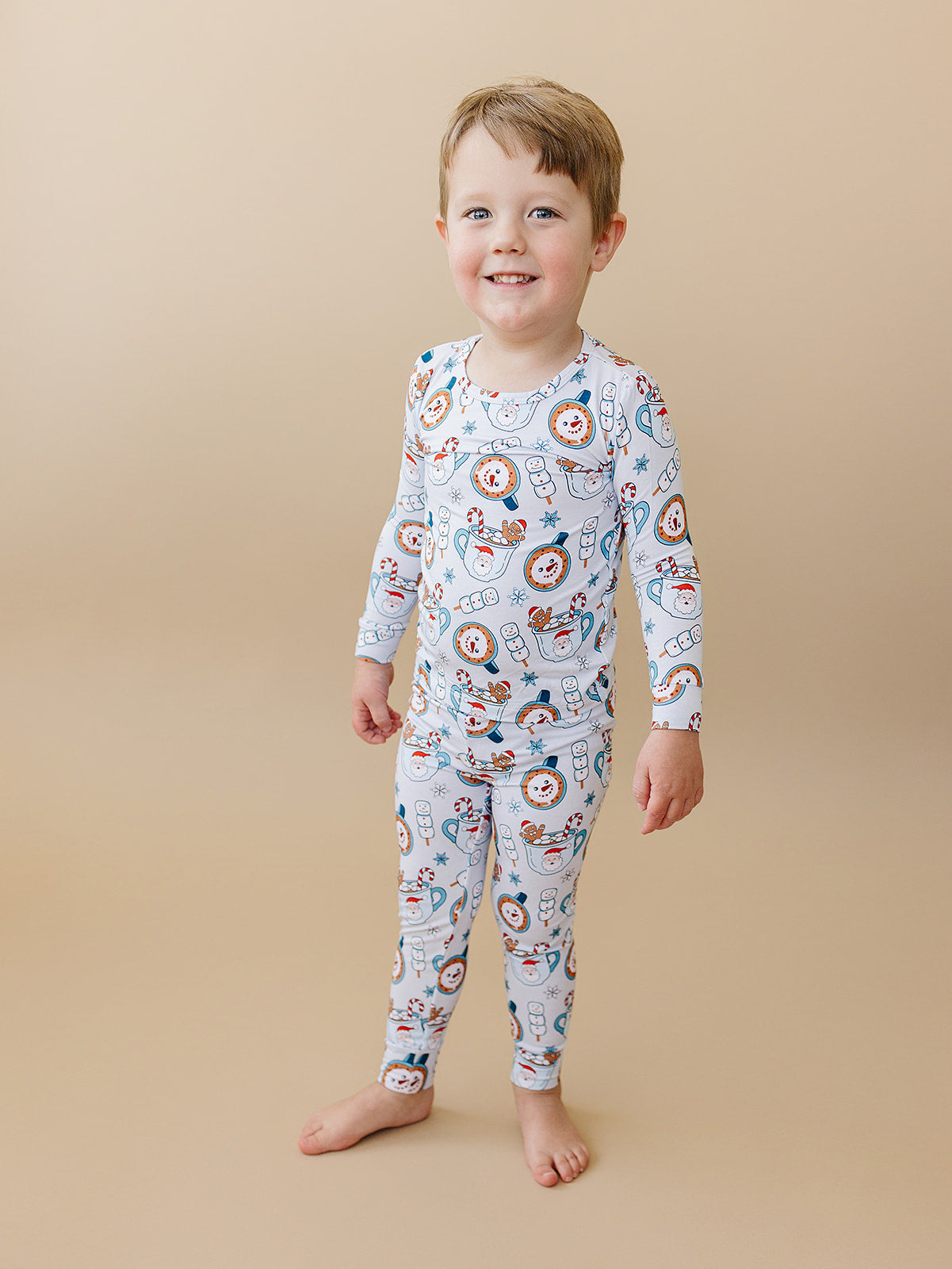hot cocoa bamboo pajamas // LONG-SLEEVE TWO-PIECE SET