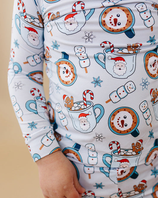 hot cocoa bamboo pajamas // LONG-SLEEVE TWO-PIECE SET
