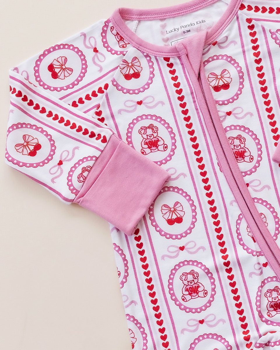 cherry bear bamboo pajamas // ZIPPY