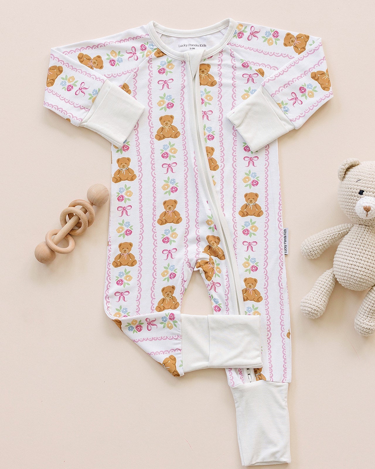honey bear bamboo pajamas // ZIPPY