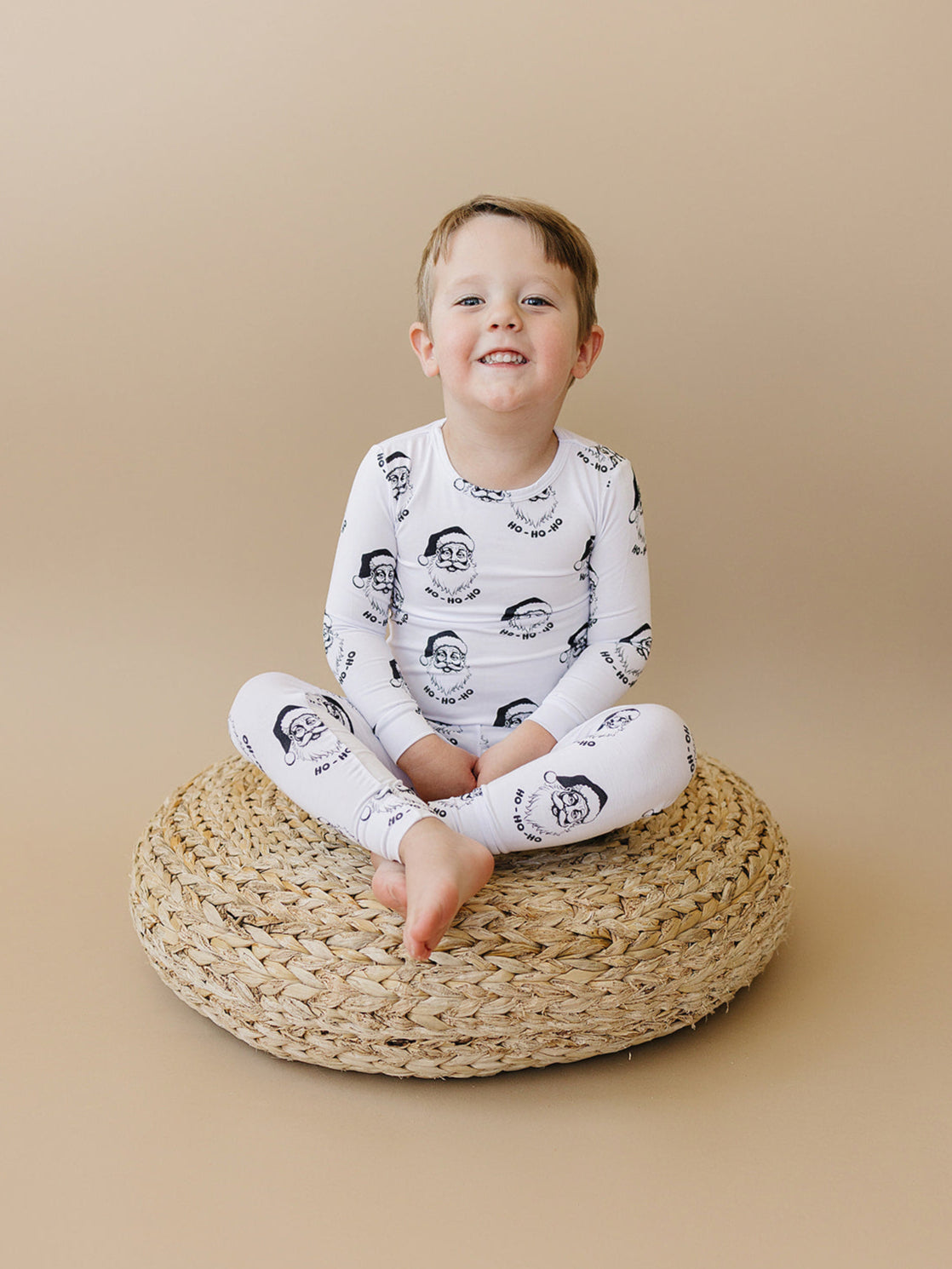 cool santa bamboo pajamas // LONG-SLEEVE TWO-PIECE SET