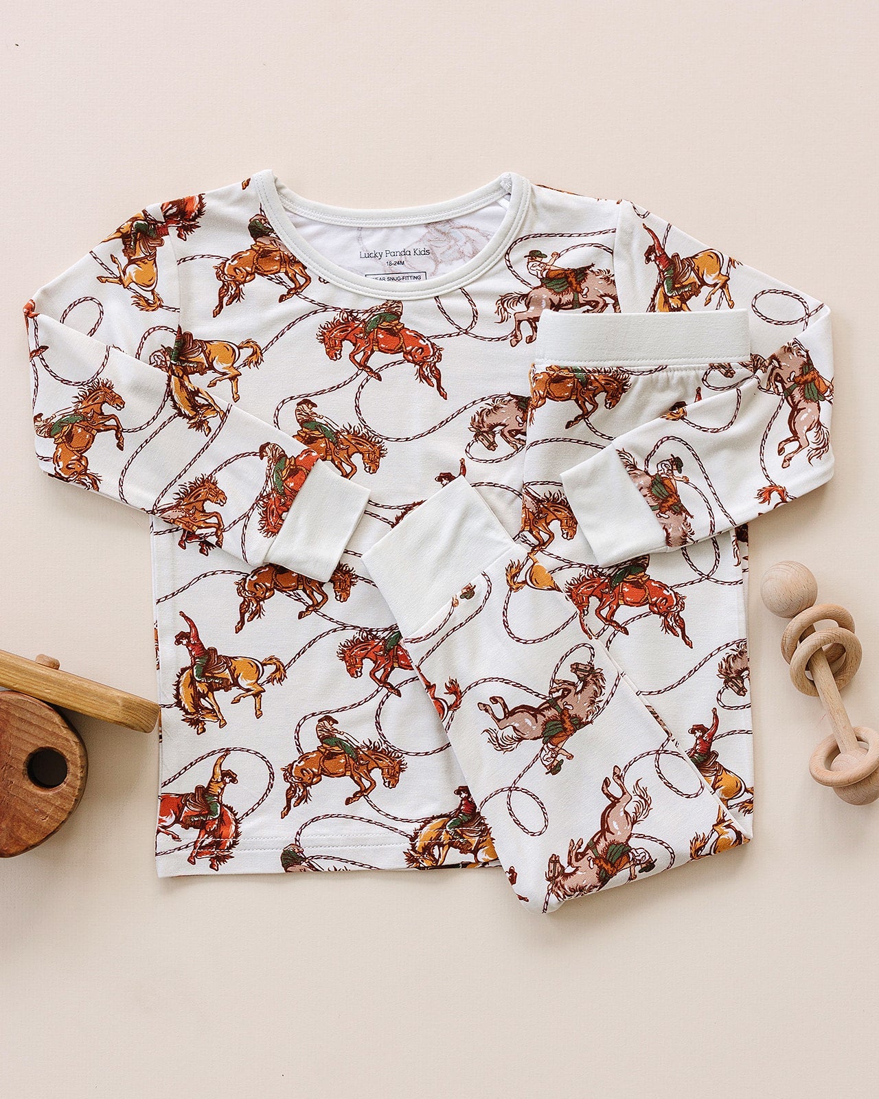 rodeo club bamboo pajamas // LONG-SLEEVE TWO-PIECE SET