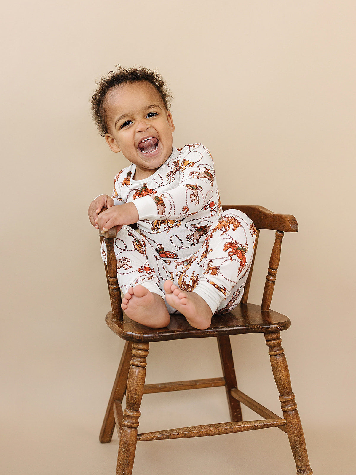 rodeo club bamboo pajamas // LONG-SLEEVE TWO-PIECE SET