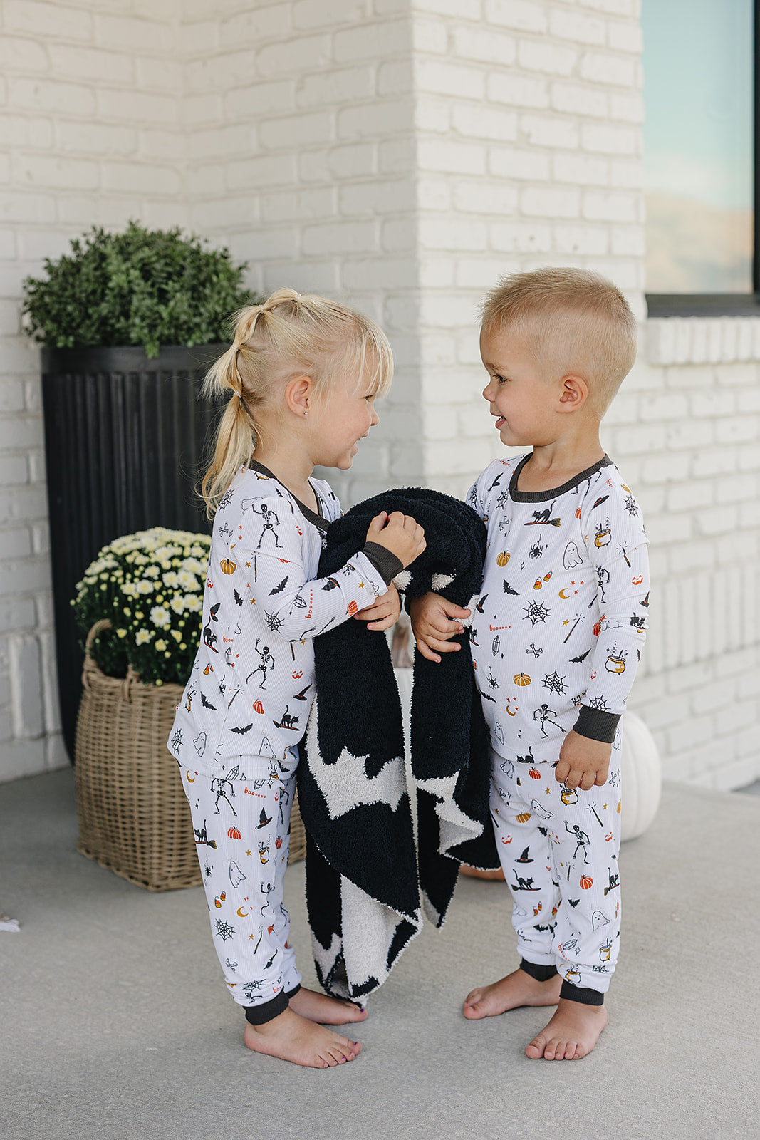 halloween bamboo pajamas // LONG-SLEEVE TWO-PIECE SET