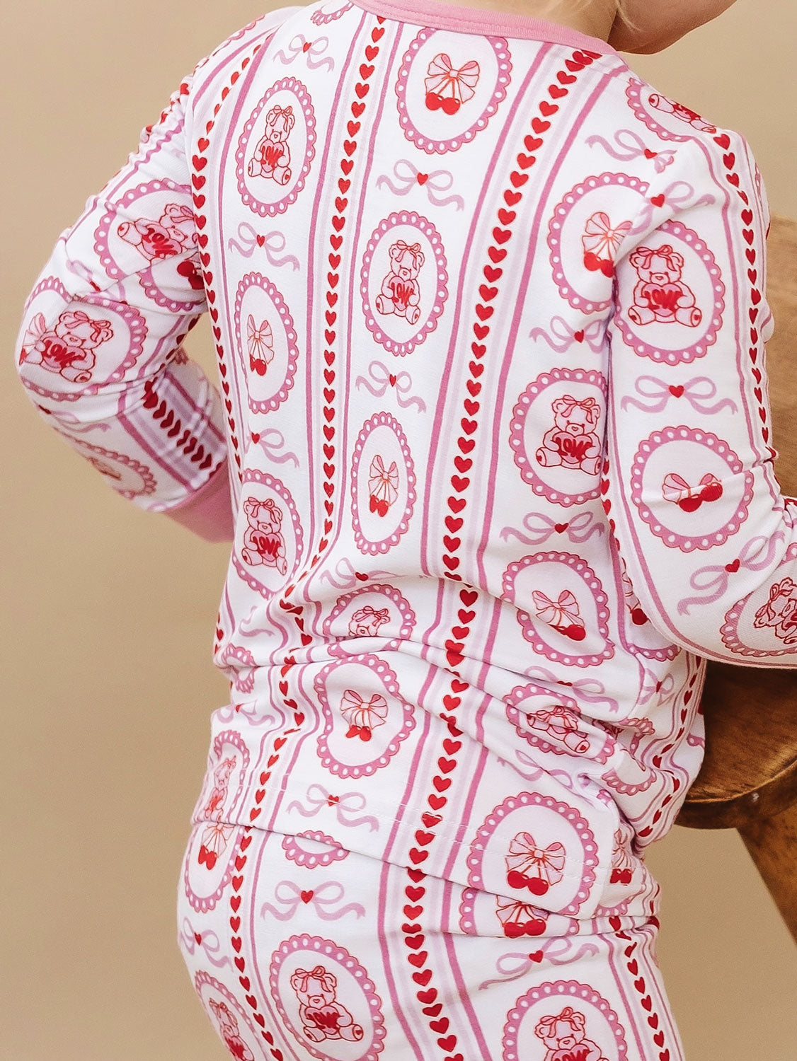 cherry bear bamboo pajamas // LONG-SLEEVE TWO-PIECE SET