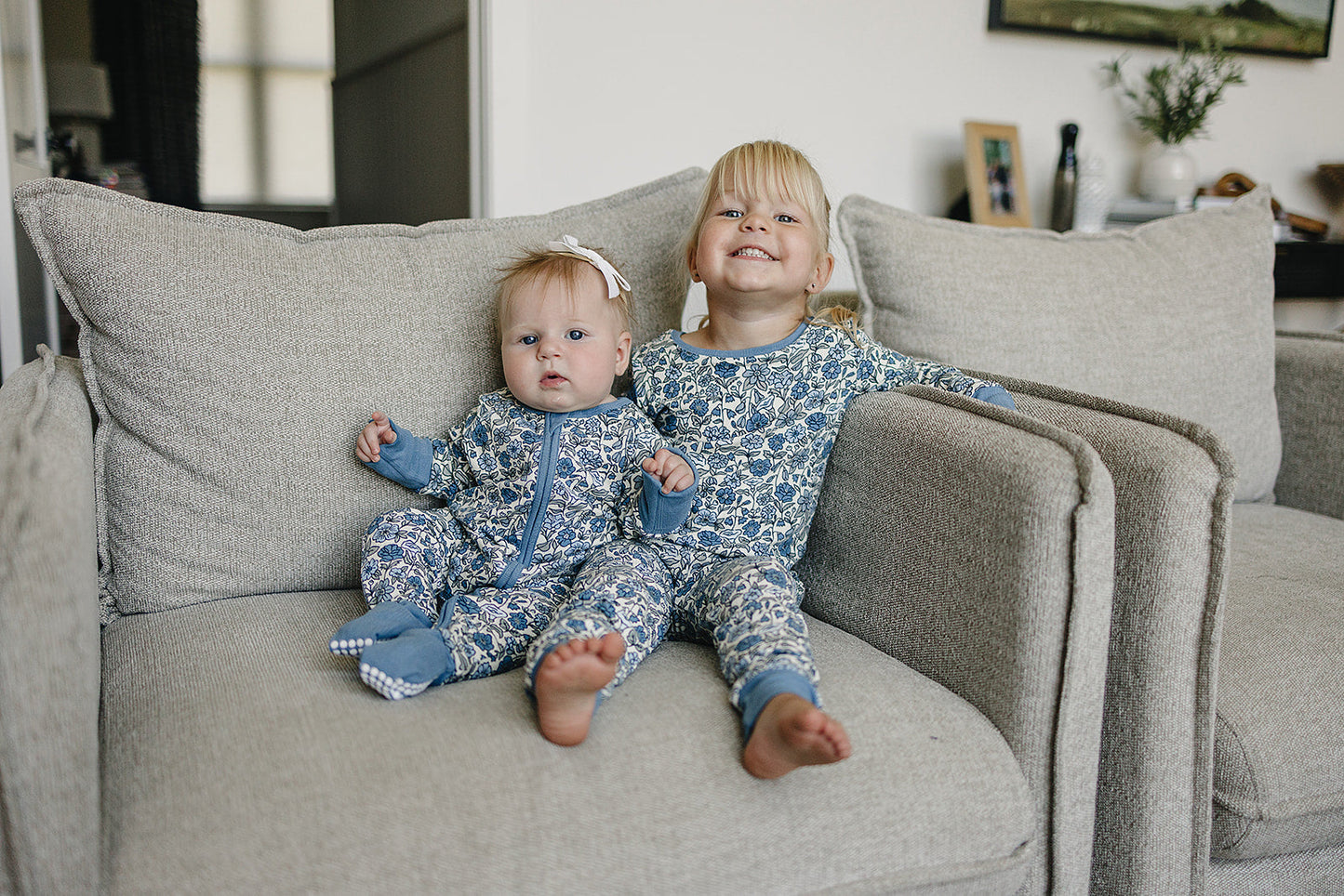 bluebell pointelle bamboo pajamas // LONG-SLEEVE TWO-PIECE SET