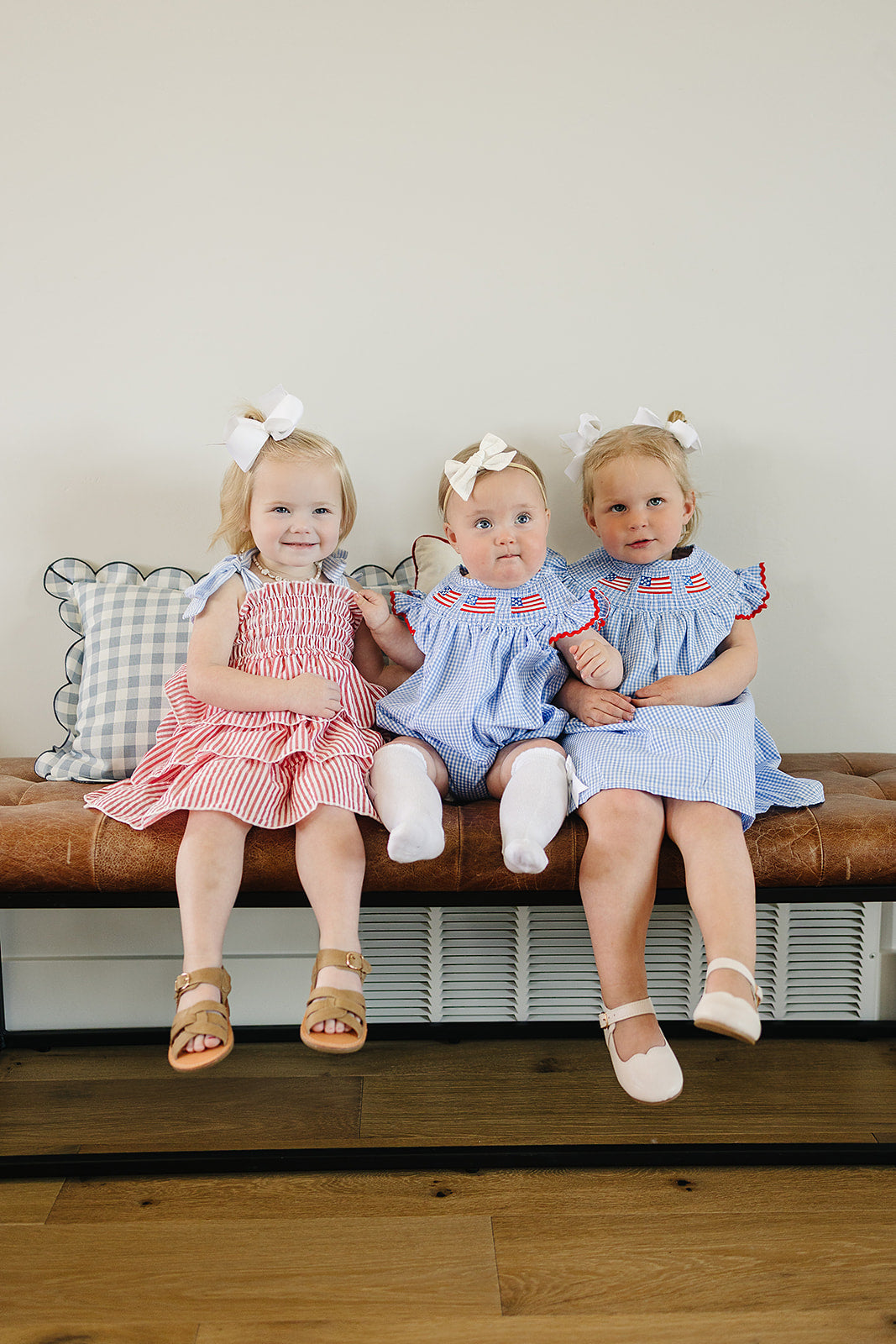 stripe ruffle dress