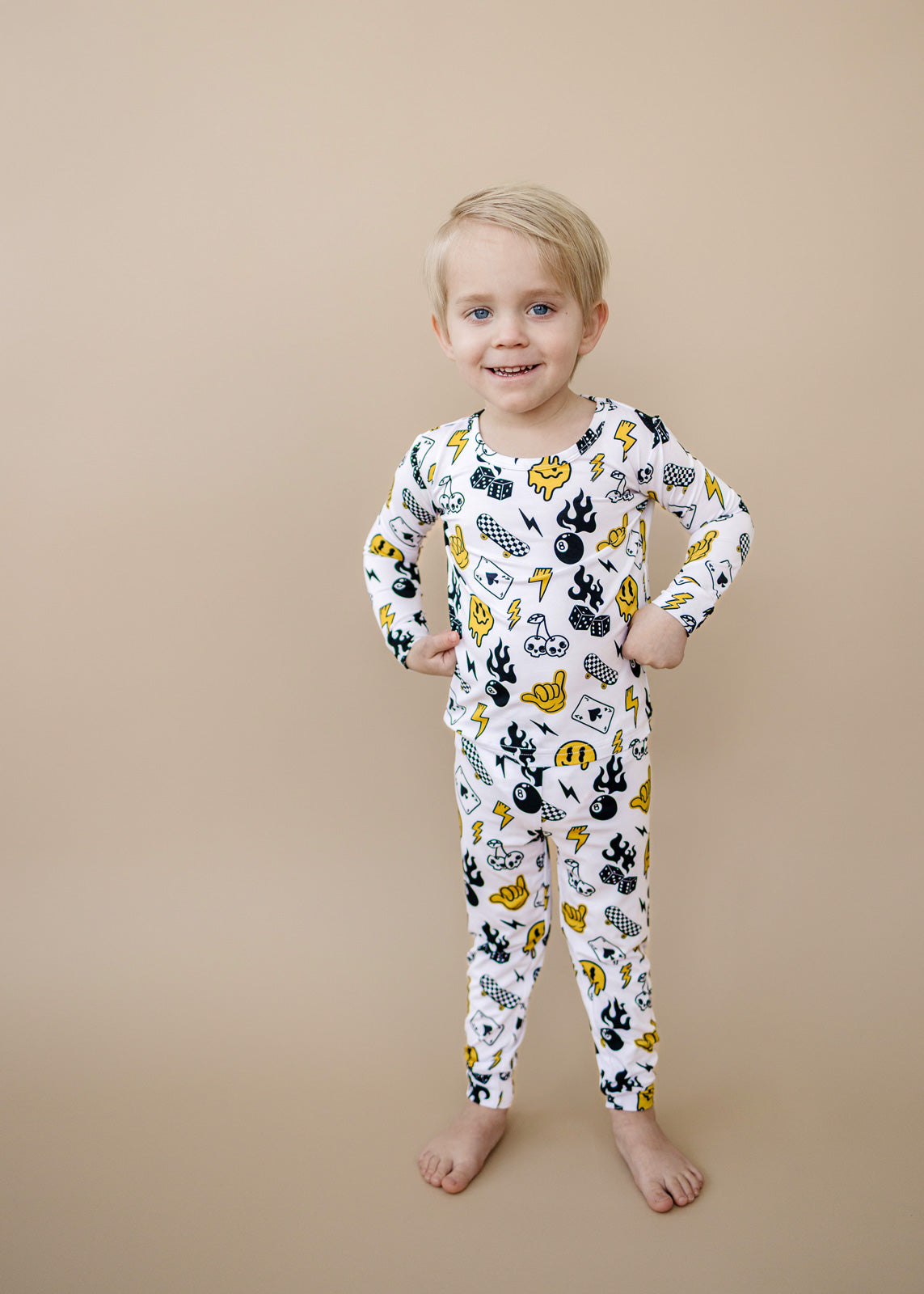 lucky vibes bamboo pajamas // LONG-SLEEVE TWO-PIECE SET