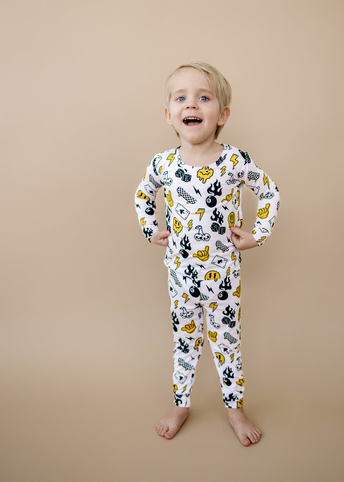 lucky vibes bamboo pajamas // LONG-SLEEVE TWO-PIECE SET
