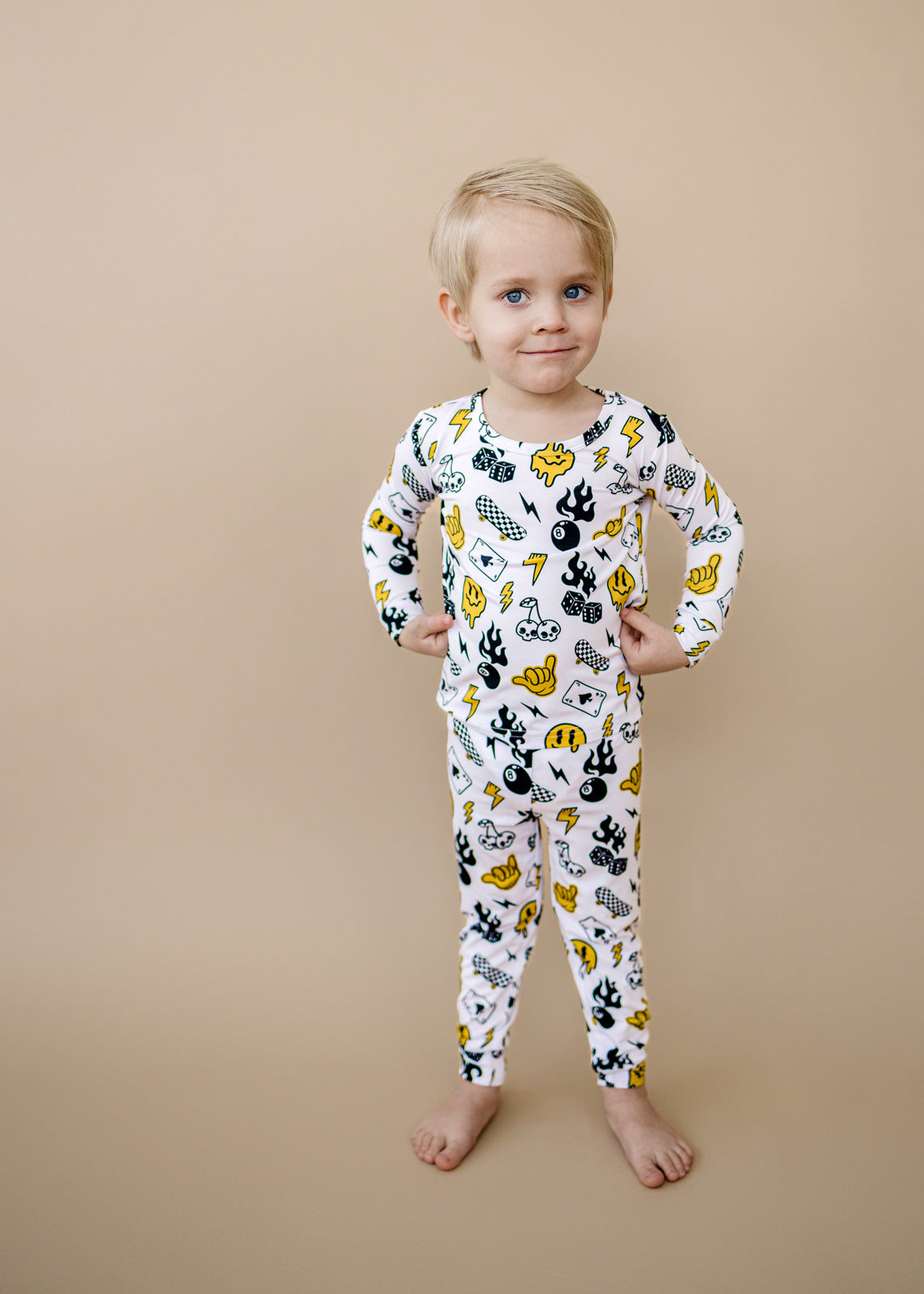 lucky vibes bamboo pajamas // LONG-SLEEVE TWO-PIECE SET