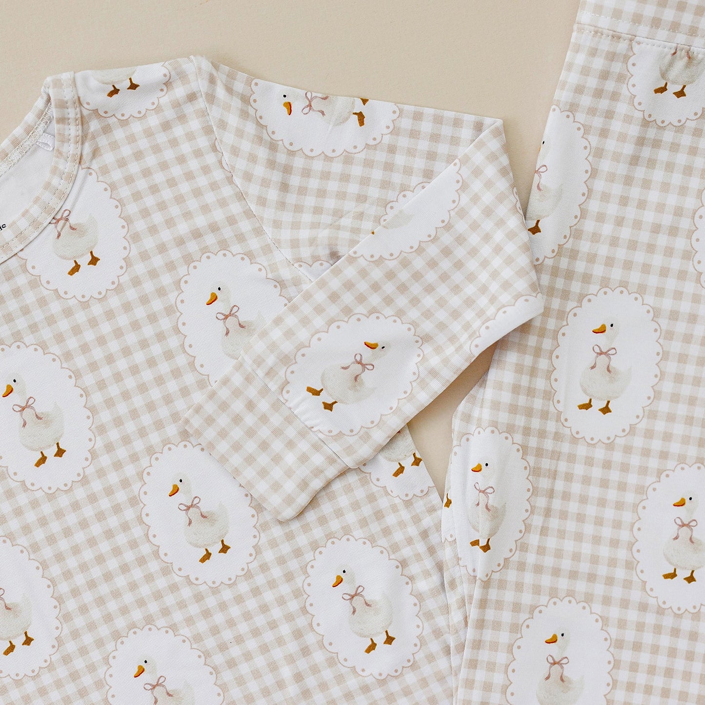 gingham goose bamboo pajamas // LONG-SLEEVE TWO-PIECE SET