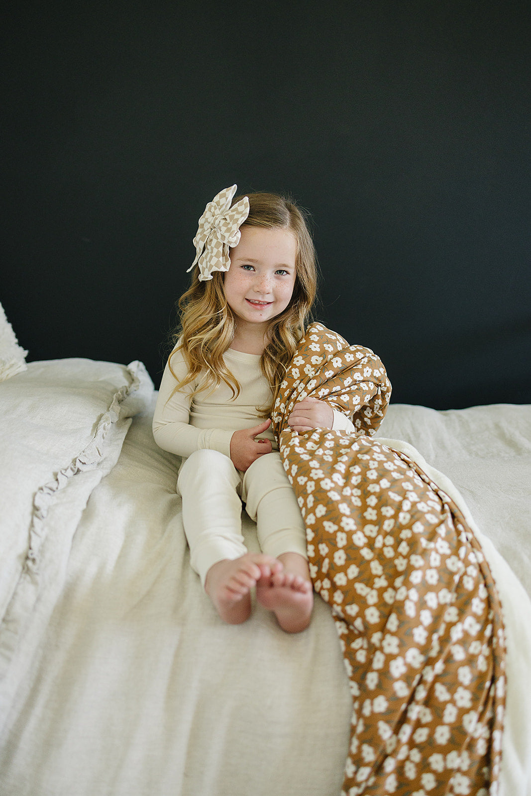 cream ribbed bamboo pajamas // LONG-SLEEVE TWO-PIECE SET