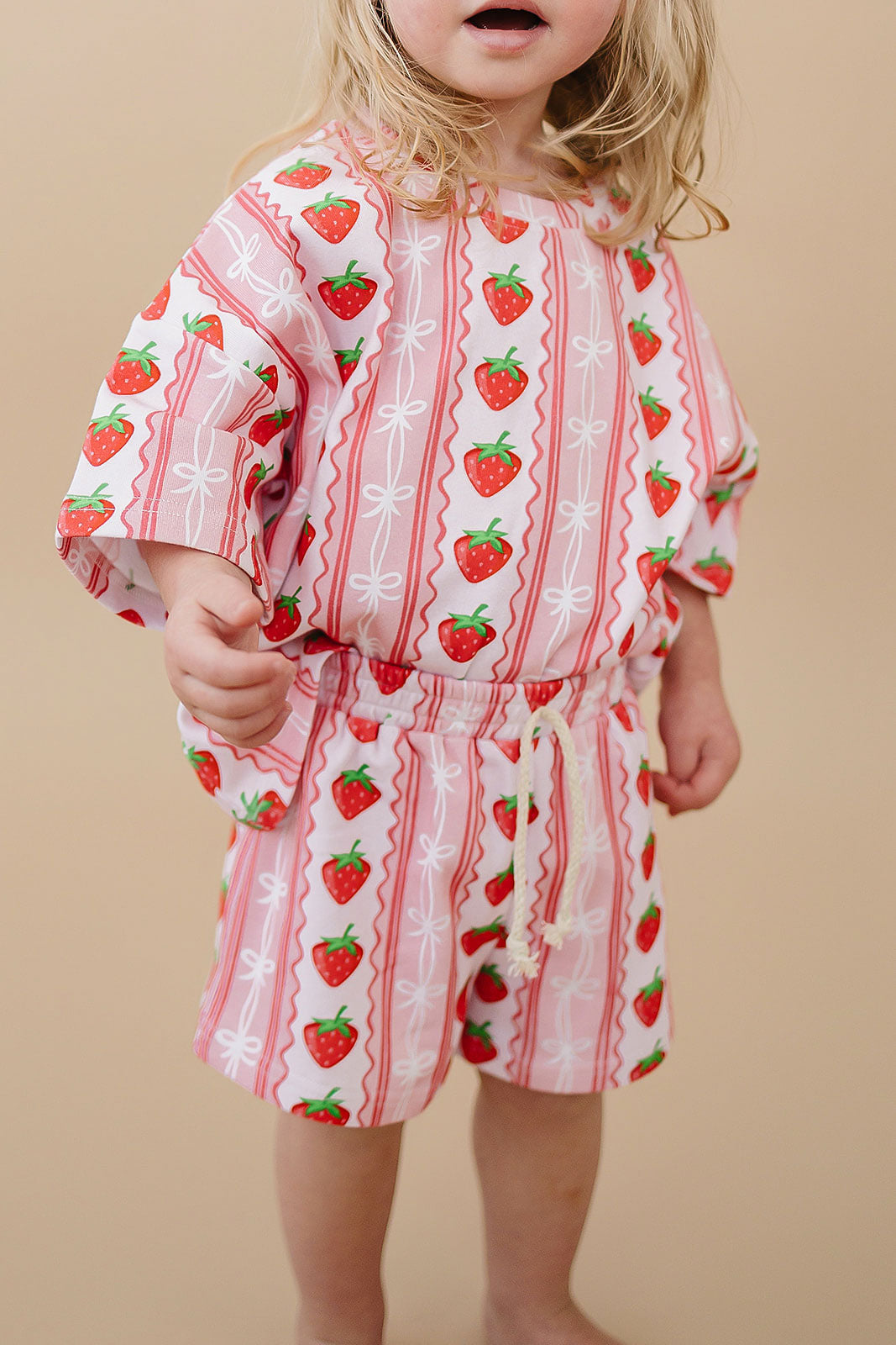 shorts set // strawberry