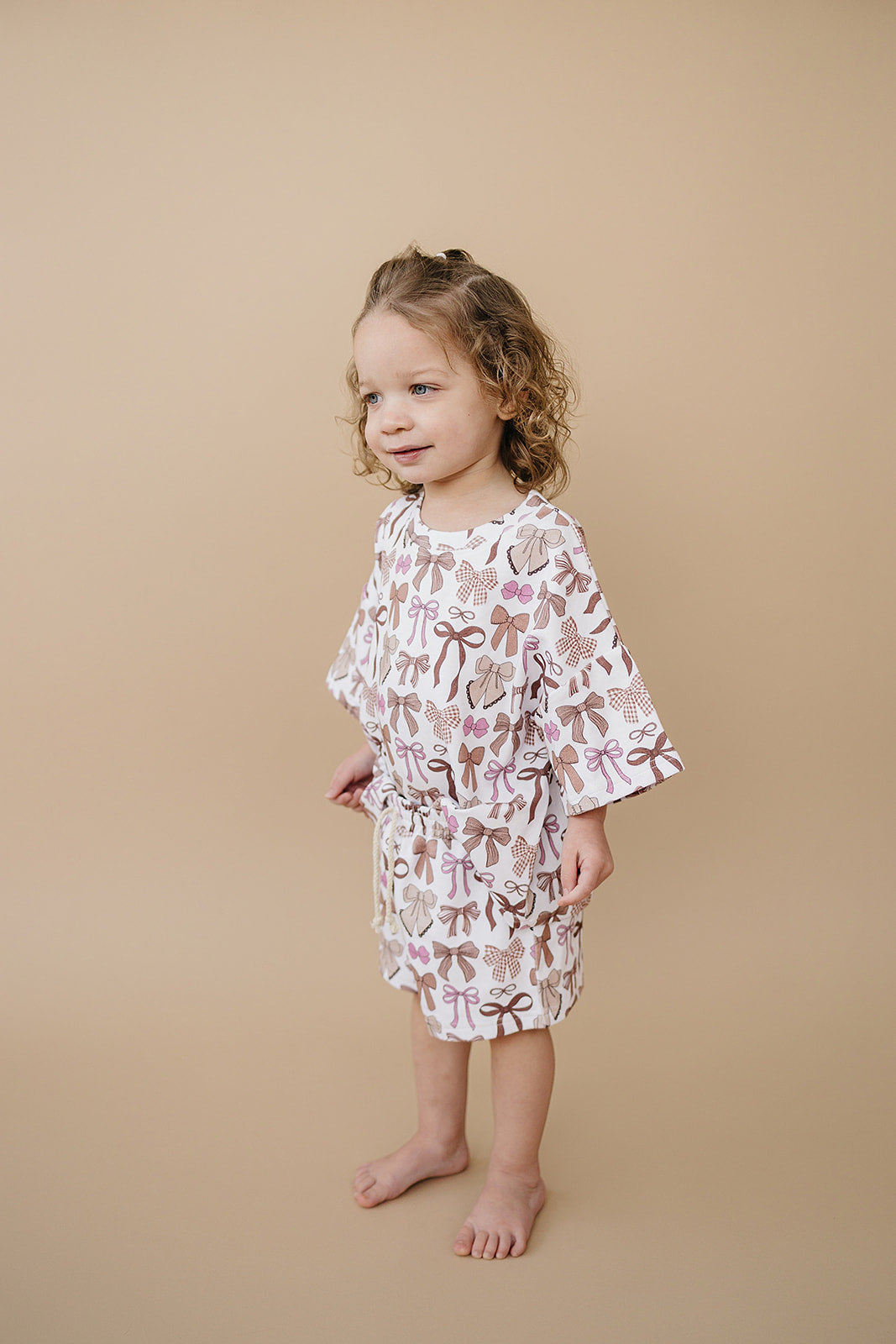 shorts set // mocha bows