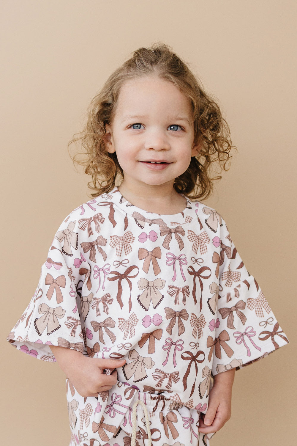 shorts set // mocha bows