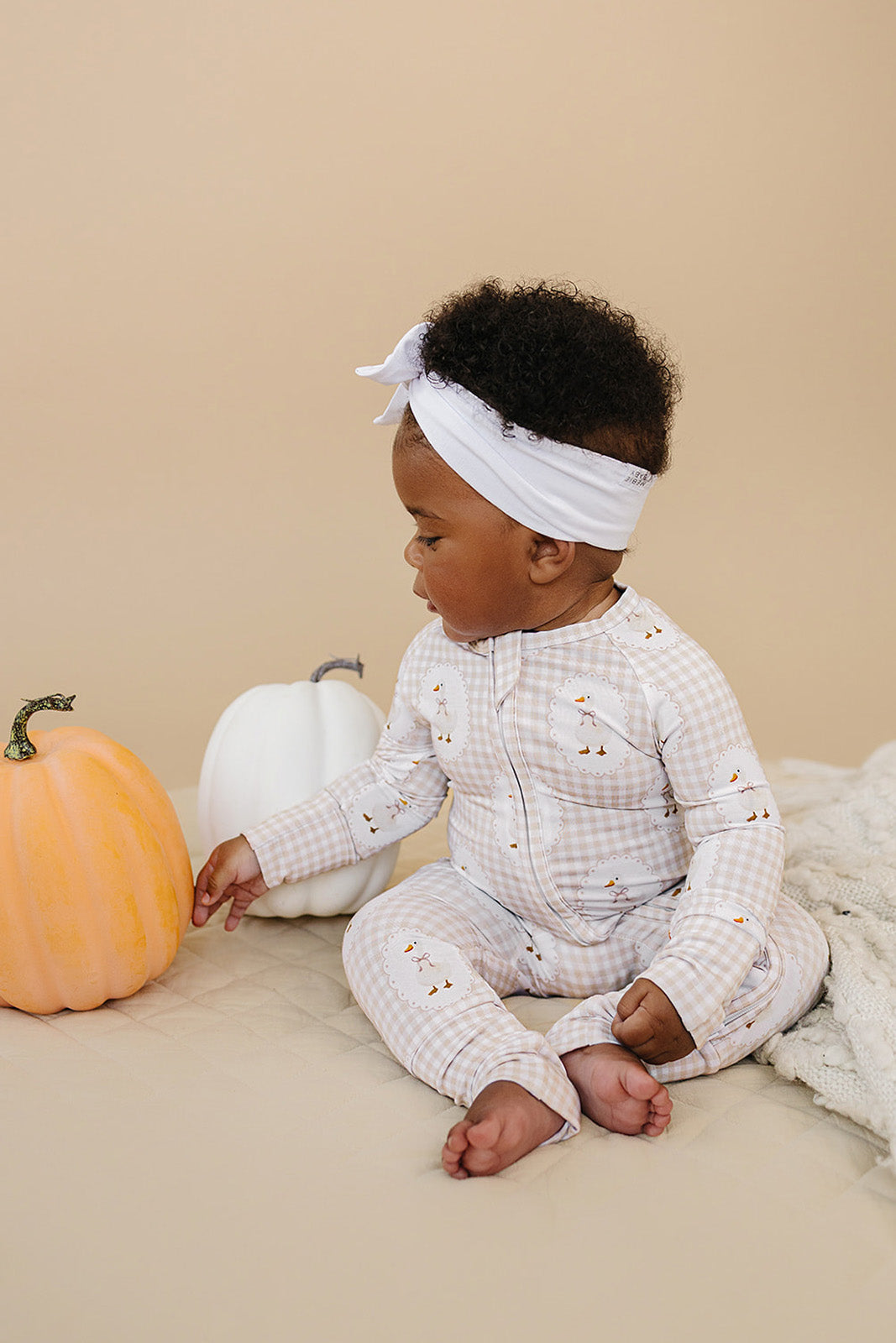 gingham goose bamboo pajamas // ZIPPY