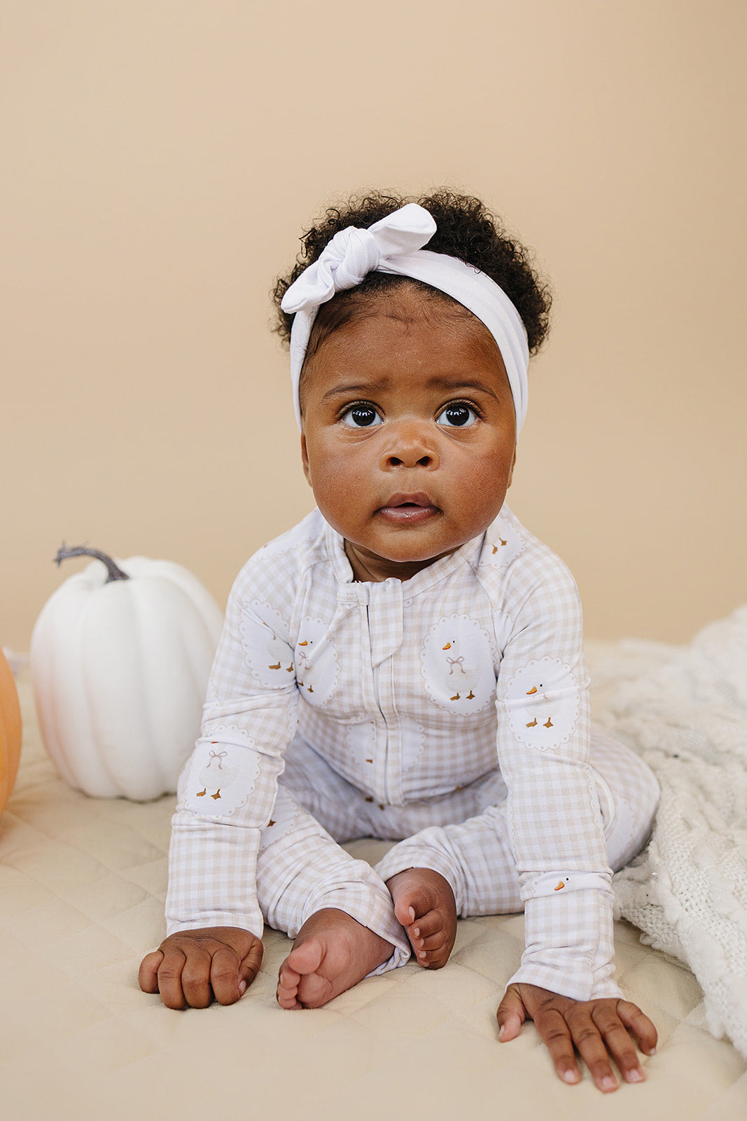 gingham goose bamboo pajamas // ZIPPY