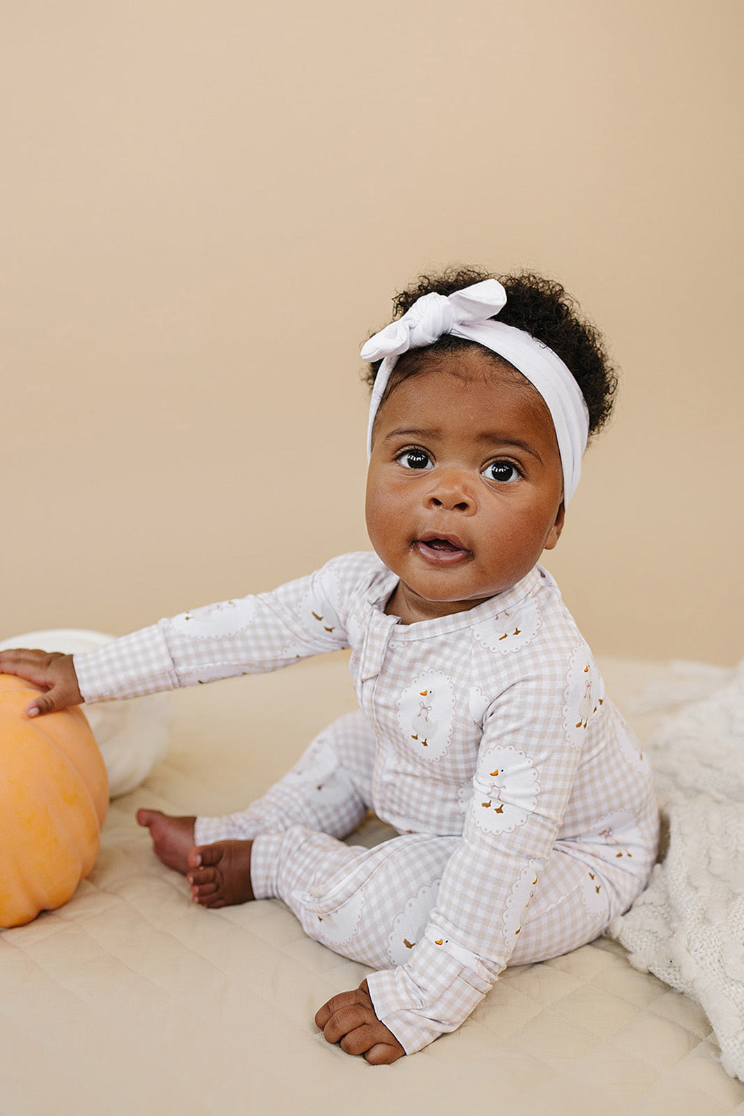 gingham goose bamboo pajamas // ZIPPY