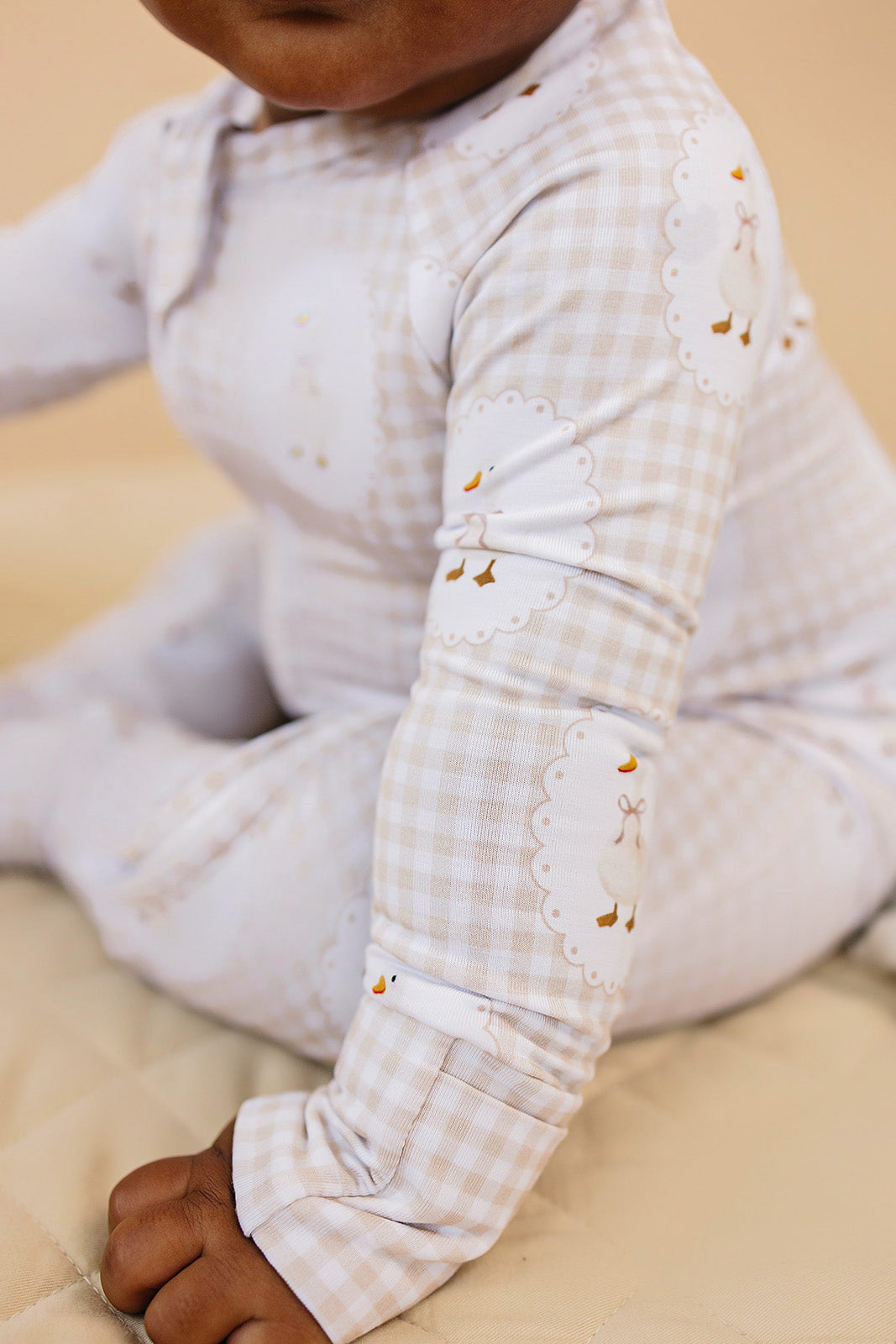 gingham goose bamboo pajamas // ZIPPY